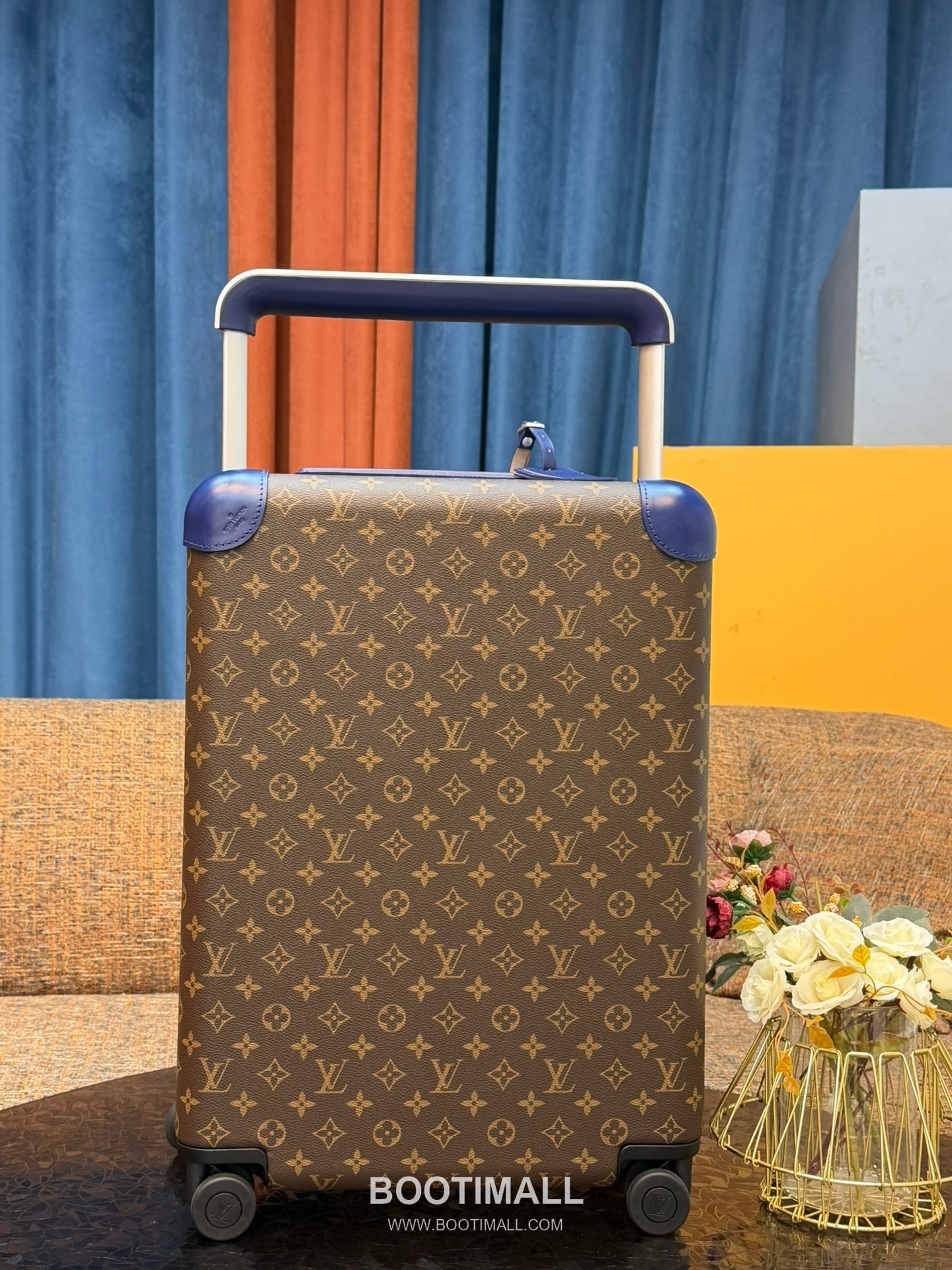 Louis Vuitton Trolley Coated Canvas Blue Trolley Suitcase 루이비통 AM12613 트롤리 코팅 캔버스 블루 트롤리 캐리어 1