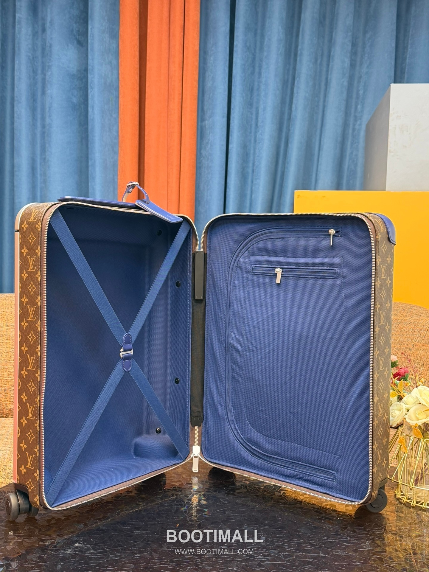 Louis Vuitton Trolley Coated Canvas Blue Trolley Suitcase 루이비통 AM12613 트롤리 코팅 캔버스 블루 트롤리 캐리어 5
