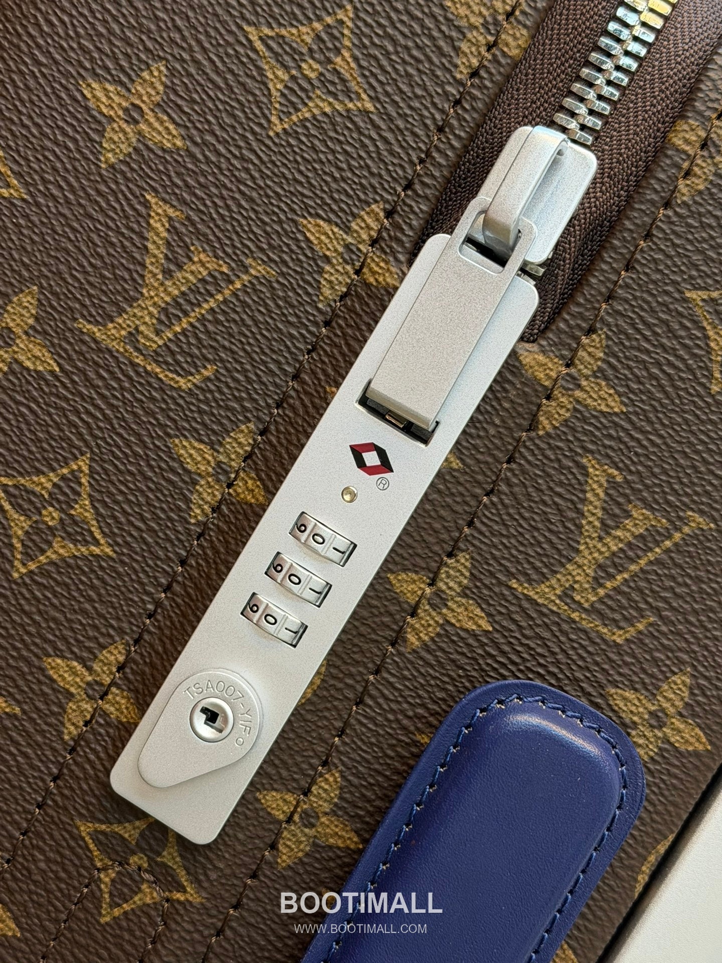 Louis Vuitton Trolley Coated Canvas Blue Trolley Suitcase 루이비통 AM12613 트롤리 코팅 캔버스 블루 트롤리 캐리어 7