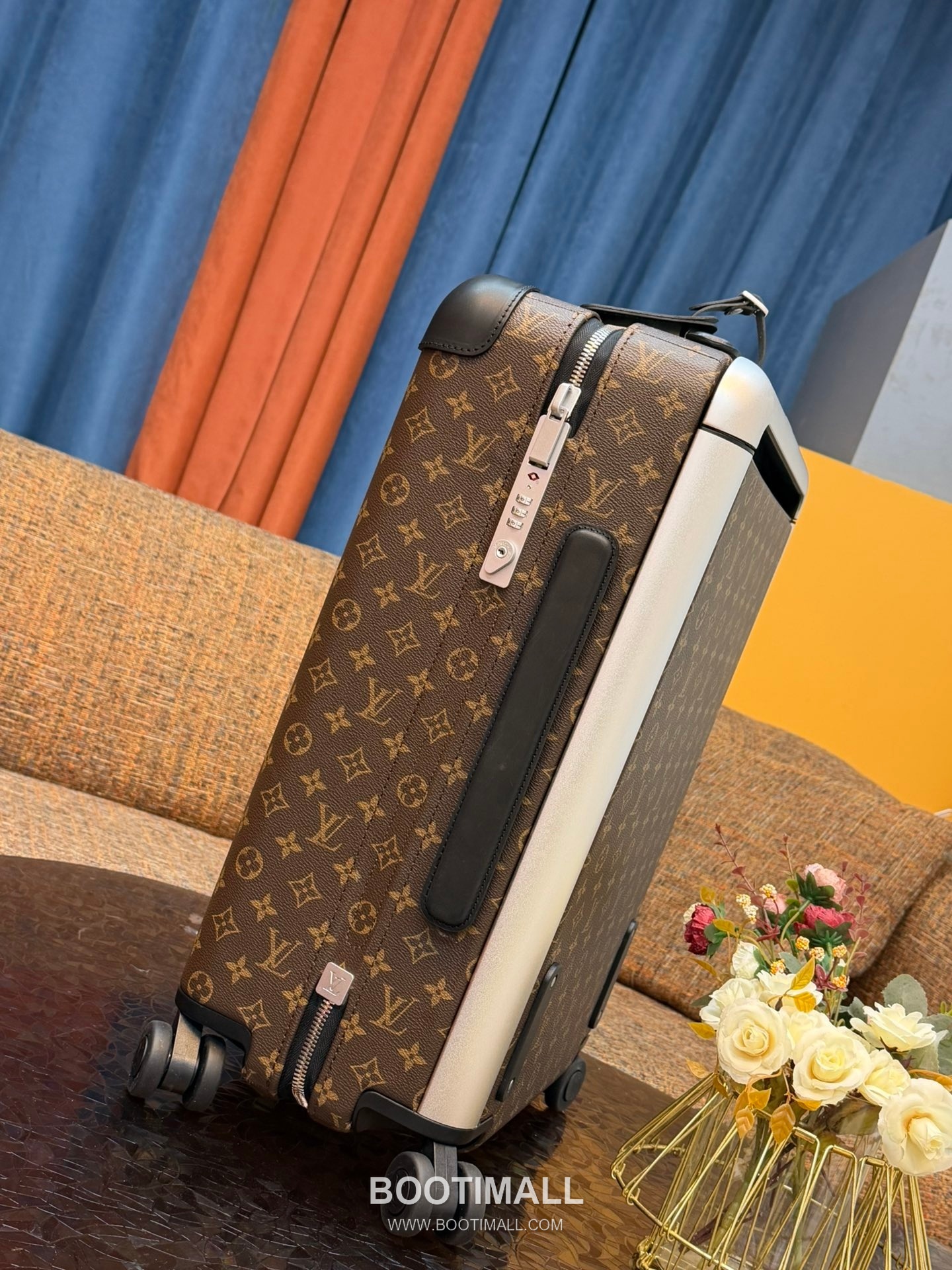 Louis Vuitton Trolley Monogram Canvas, Leather Brown Trolley Suitcase 루이비통 AM20294 트롤리 모노그램 캔버스, 가죽 브라운 트롤리 캐리어 3