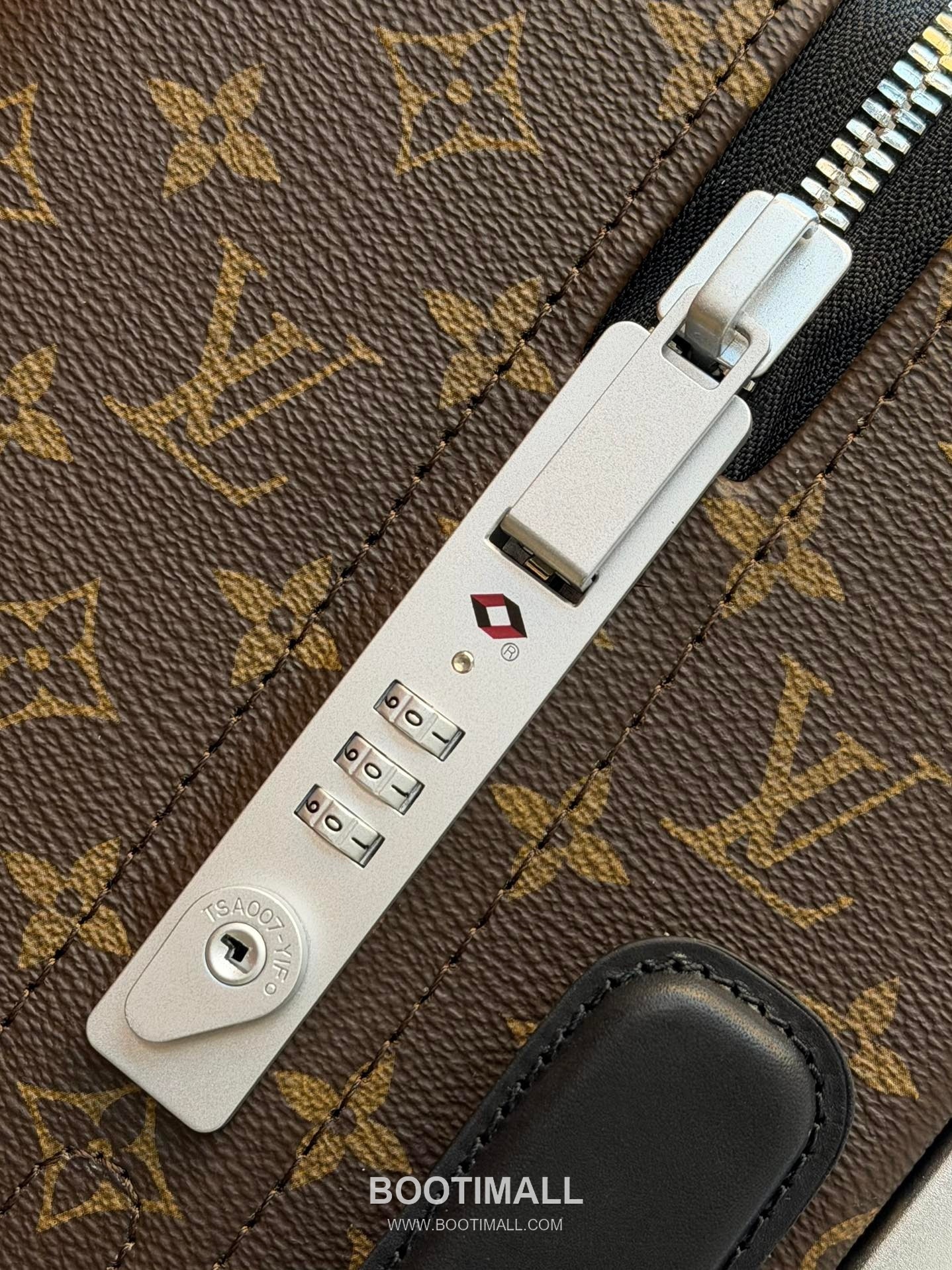 Louis Vuitton Trolley Monogram Canvas, Leather Brown Trolley Suitcase 루이비통 AM20294 트롤리 모노그램 캔버스, 가죽 브라운 트롤리 캐리어 6