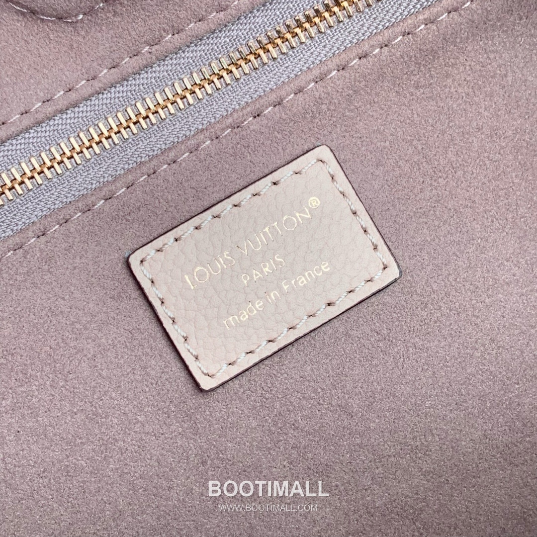 Louis Vuitton Anytime Medium Handbag Monogram Empreinte Leather Straw White 루이비통 애니타임 미디엄 핸드백 모노그램 앙프렝뜨 레더 스트로 화이트 42cm 8