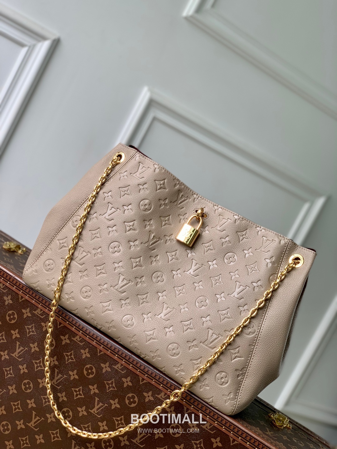 Louis Vuitton Anytime Medium Handbag Monogram Empreinte Leather Gray 루이비통 애니타임 미디엄 핸드백 모노그램 앙프렝뜨 레더 그레이 42cm 1