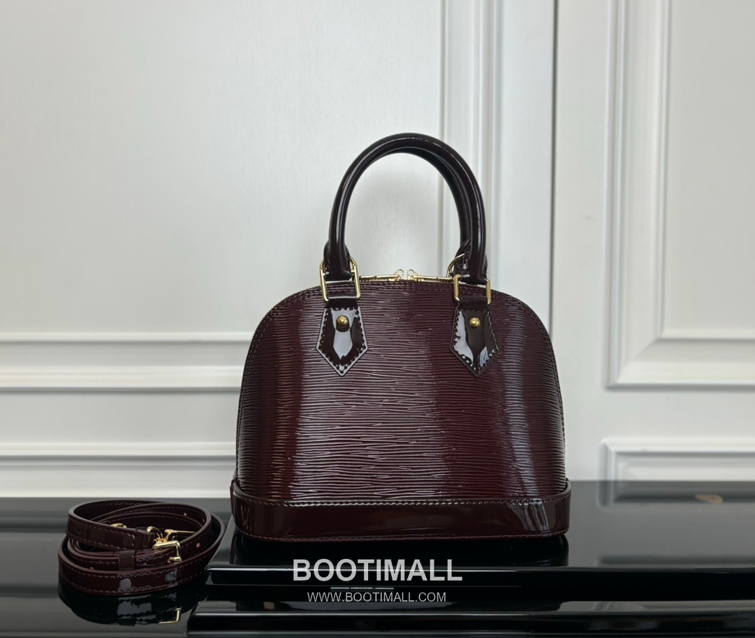 Louis Vuitton Alma BB Epi Leather Burgundy Top Handle Bag 루이비통 알마 BB M40301 에피 레더 버건디 토트백 23.5cm 4