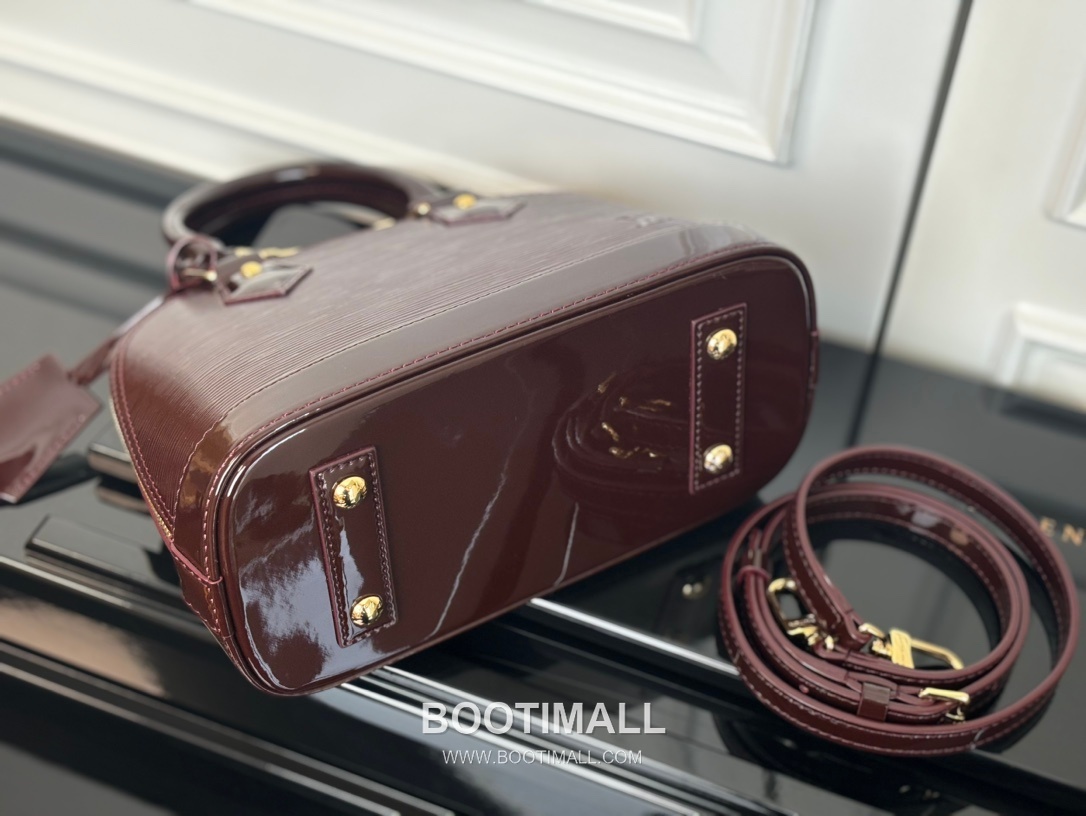 Louis Vuitton Alma BB Epi Leather Burgundy Top Handle Bag 루이비통 알마 BB M40301 에피 레더 버건디 토트백 23.5cm 5