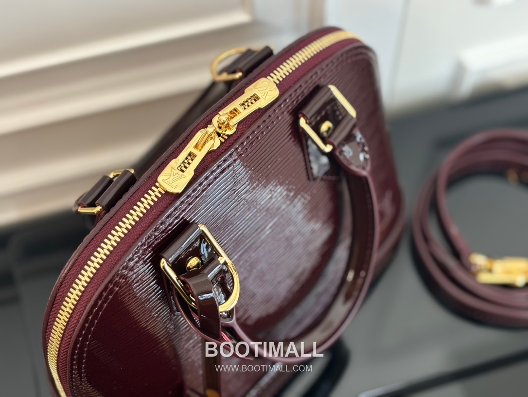 Louis Vuitton Alma BB Epi Leather Burgundy Top Handle Bag 루이비통 알마 BB M40301 에피 레더 버건디 토트백 23.5cm 6