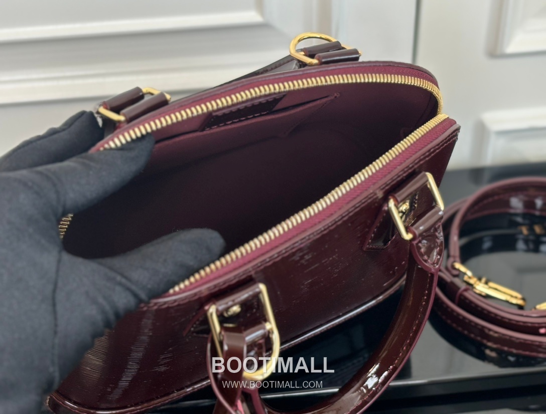 Louis Vuitton Alma BB Epi Leather Burgundy Top Handle Bag 루이비통 알마 BB M40301 에피 레더 버건디 토트백 23.5cm 8
