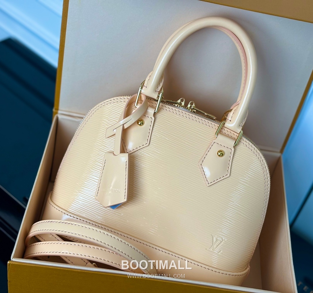 Louis Vuitton Alma BB Epi Leather Apricot Top Handle Bag 루이비통 알마 BB M40301 에피 레더 살구 핸드백 24cm 10