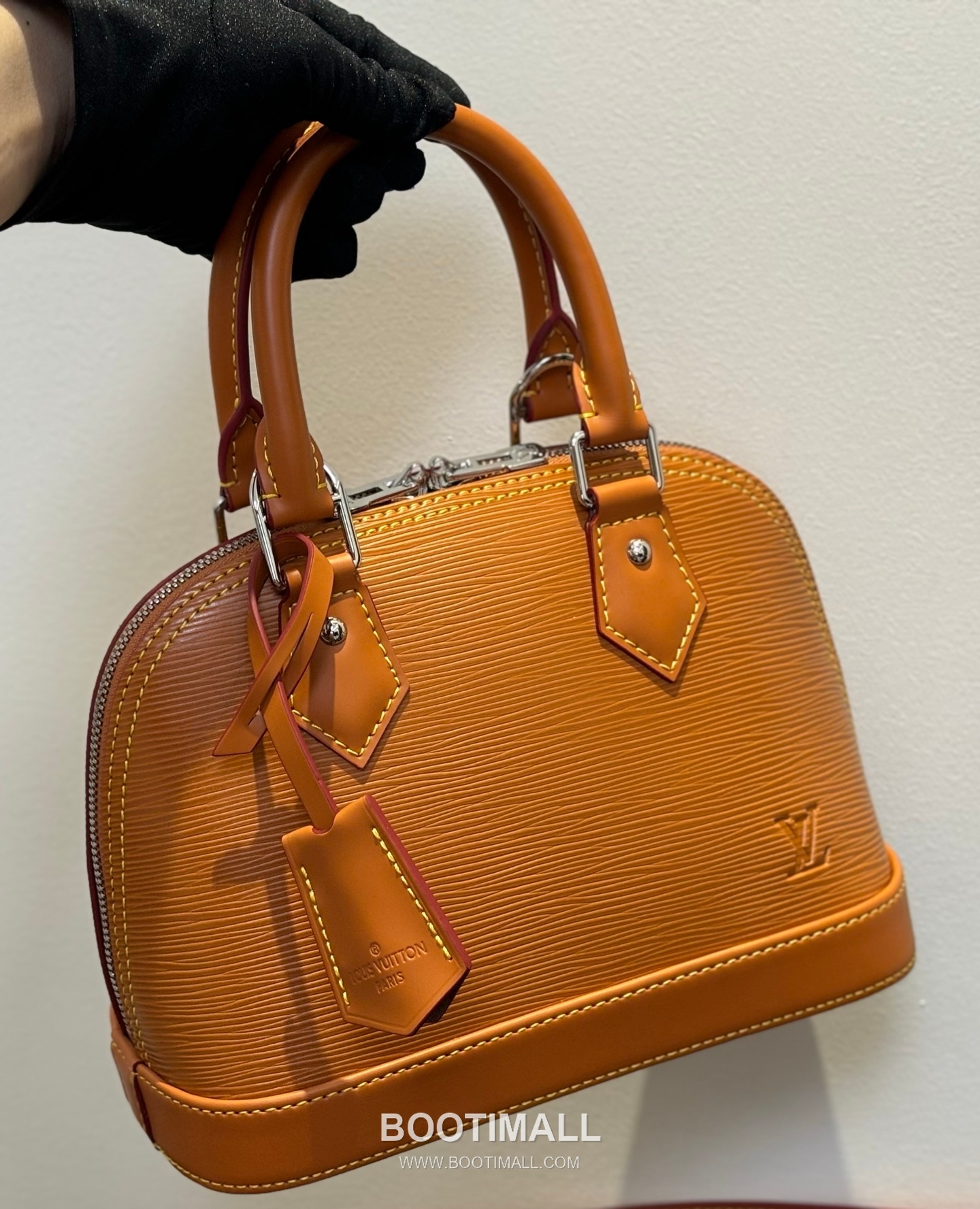 Louis Vuitton Alma BB Epi Leather Brown Top Handle Bag 루이비통 알마 BB M40301 에피 레더 브라운 토트백 25cm 9