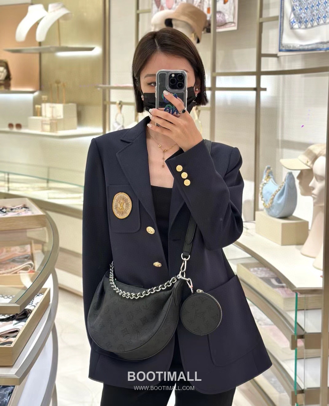 Louis Vuitton Baia Moon PM Black Handbag 루이비통 바이아 문 스몰 블랙 핸드백 10