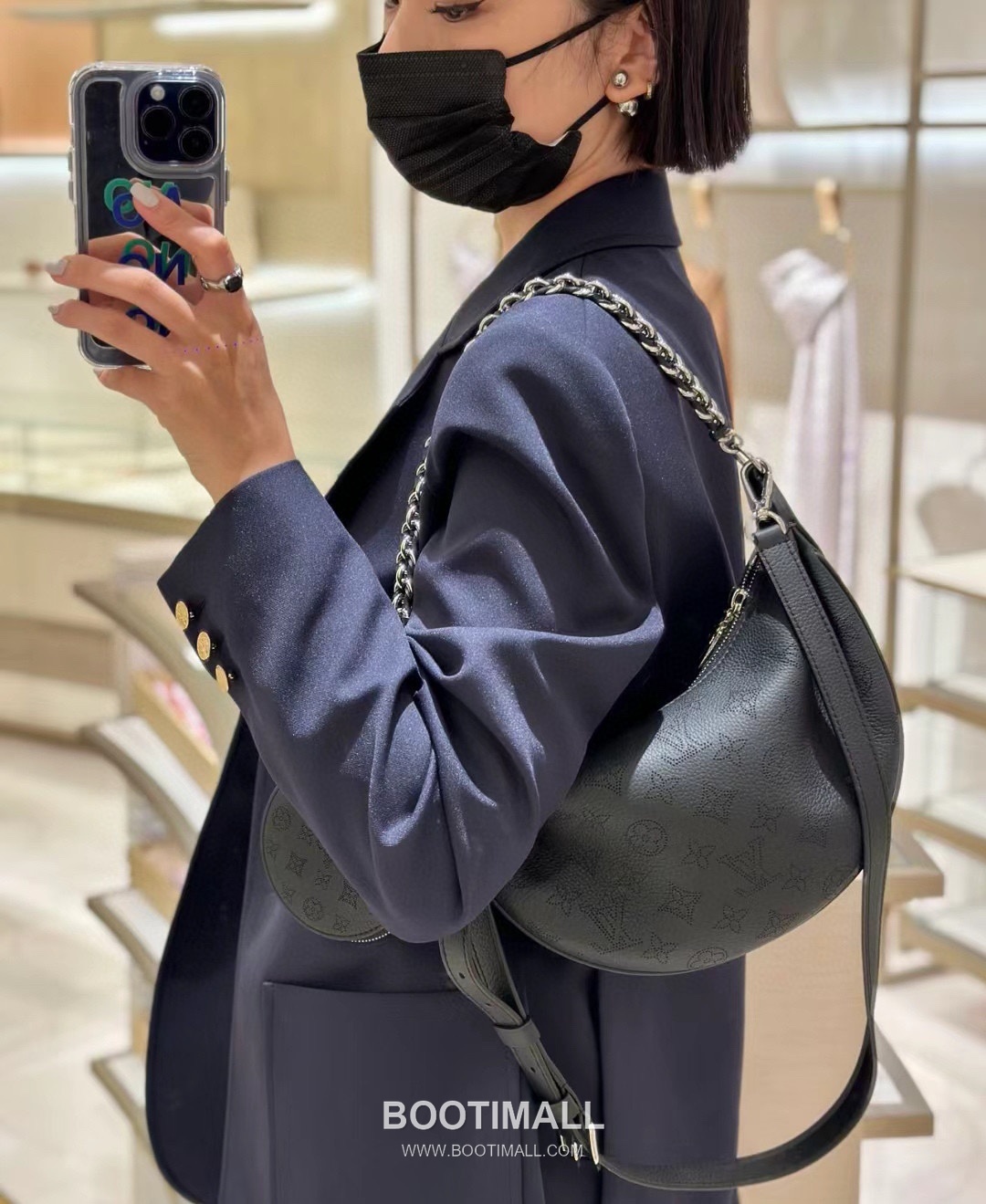 Louis Vuitton Baia Moon PM Black Handbag 루이비통 바이아 문 스몰 블랙 핸드백 11