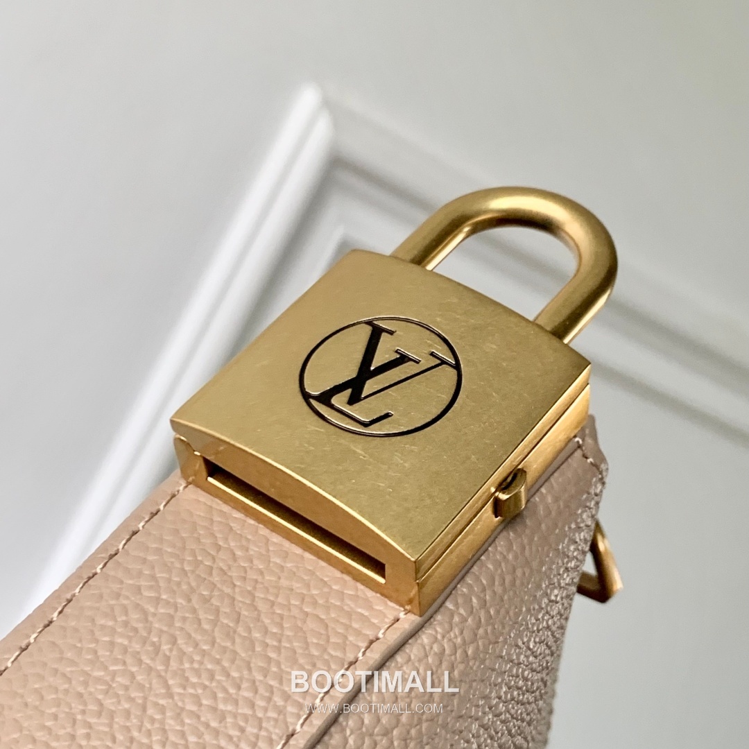 Louis Vuitton Low Key Cookie MM Cowhide Leather Apricot Handbag 루이비통 로우 키 쿠키 미디엄 소가죽 살구 핸드백 32cm 5