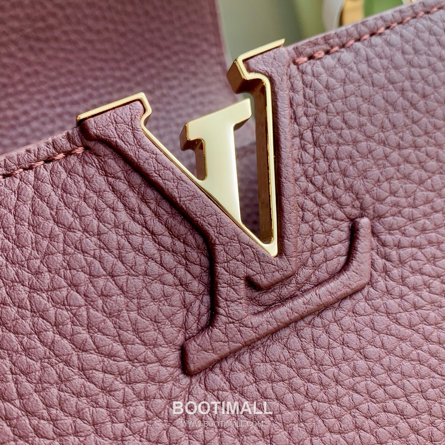 Louis Vuitton Capucines Mini Bag Taurillon Leather Burgundy Top Handle Bag 루이비통 카푸신 미니 백 타우리옹 가죽 버건디 탑핸들백 5