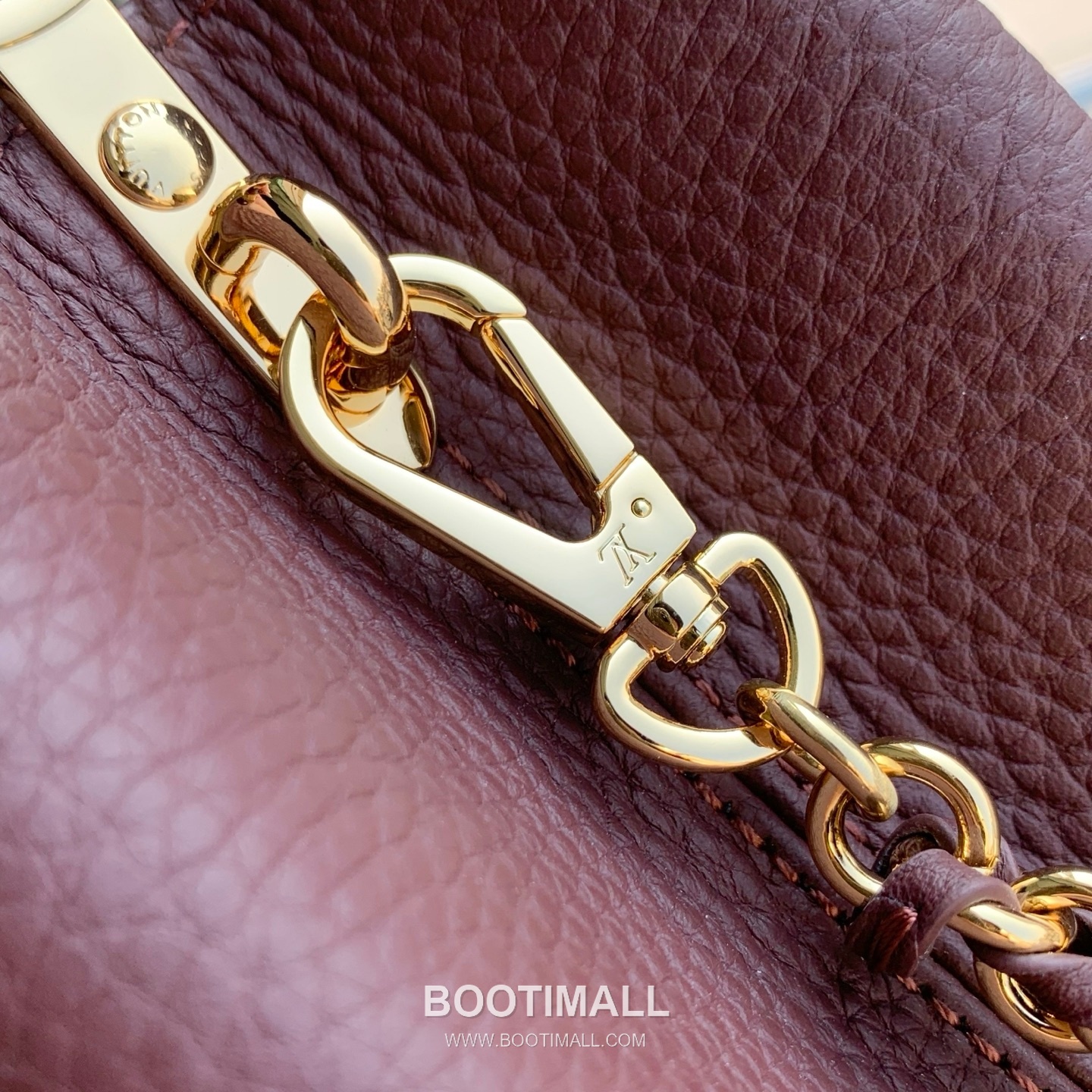 Louis Vuitton Capucines Mini Bag Taurillon Leather Burgundy Top Handle Bag 루이비통 카푸신 미니 백 타우리옹 가죽 버건디 탑핸들백 7