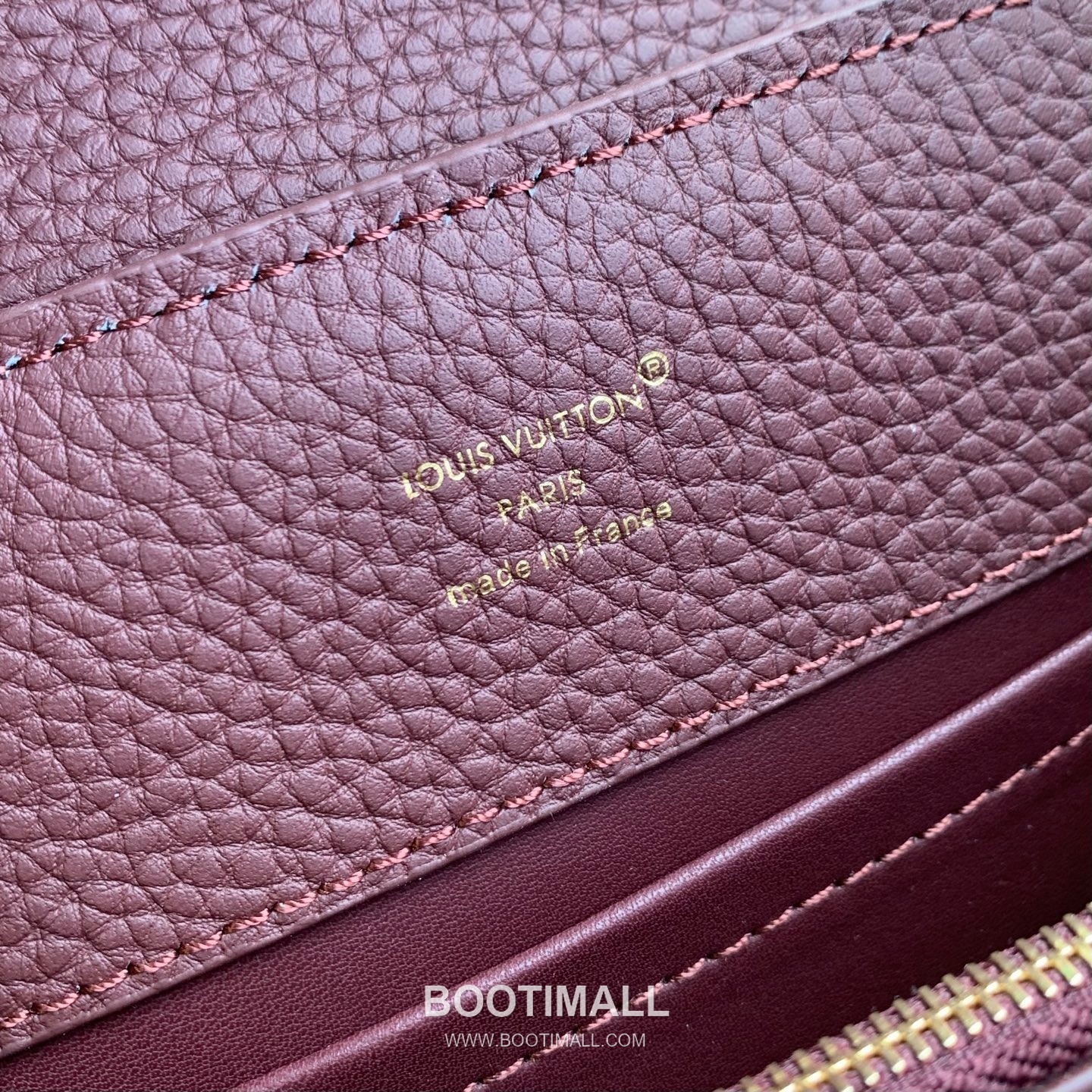 Louis Vuitton Capucines Mini Bag Taurillon Leather Burgundy Top Handle Bag 루이비통 카푸신 미니 백 타우리옹 가죽 버건디 탑핸들백 8