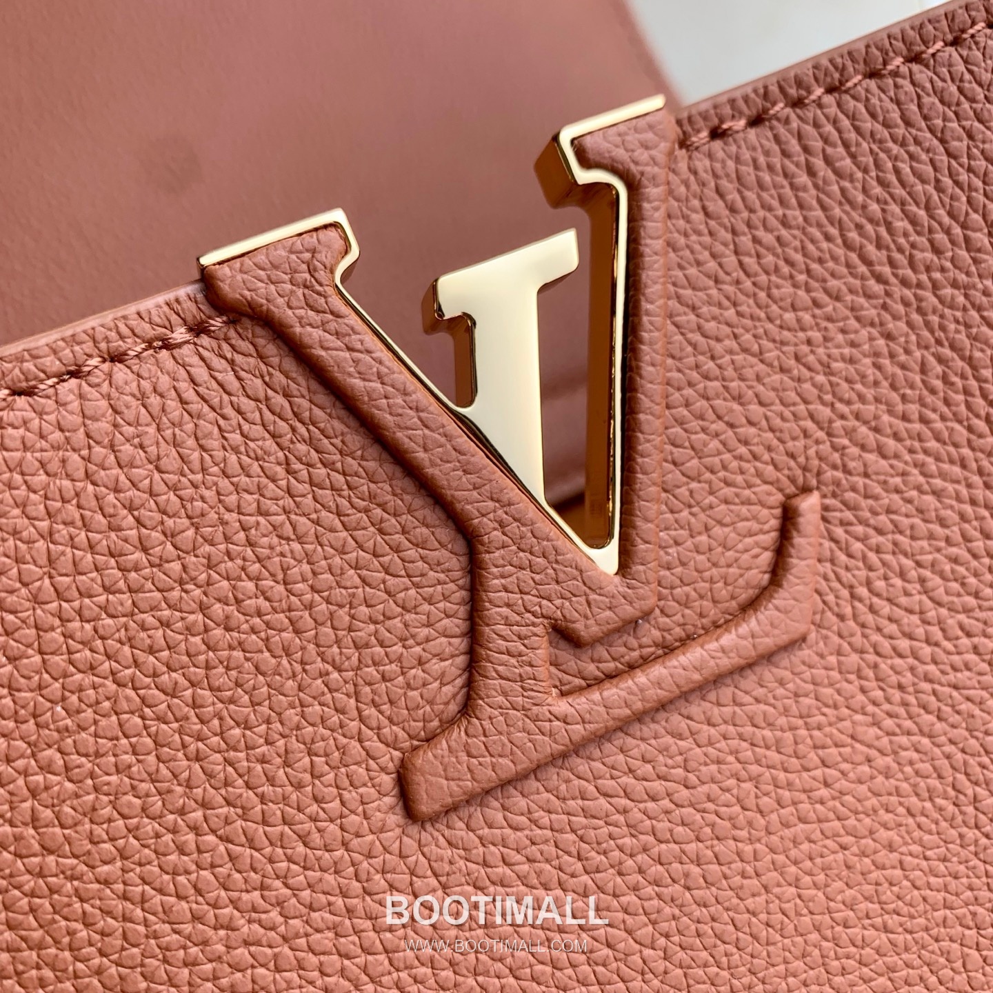 Louis Vuitton Capucines Souple MM Grained Calf Leather Brown Top Handle Bag 루이비통 카퓌신 수플 MM 그레인드 카프 레더 브라운 탑핸들백 33cm 6