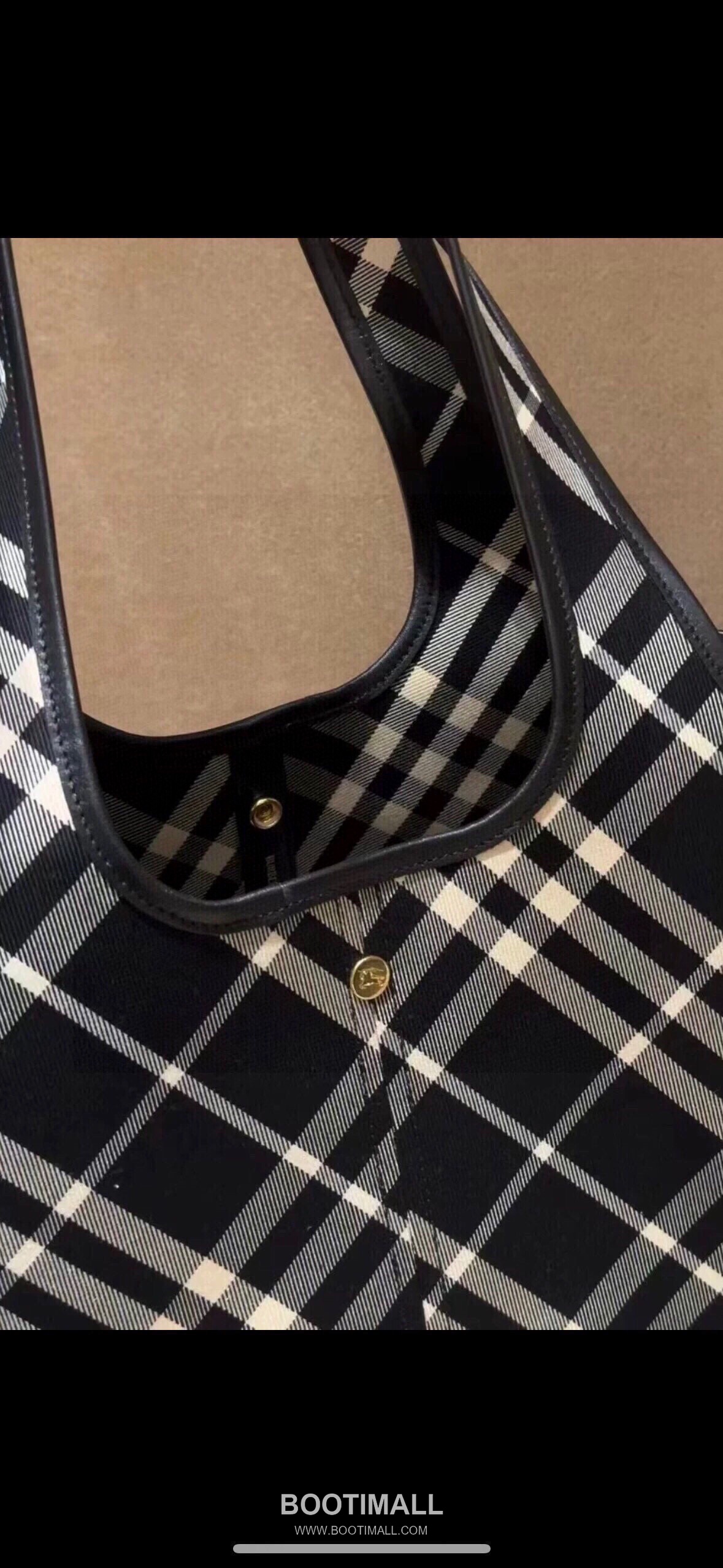 Burberry Diagonal Check Hobo Tote Diagonal Check Fabric Hobo Tote Bag 버버리 다이아고날 체크 호보 토트 다이아고날 체크 패브릭 호보 토트백 41cm 6