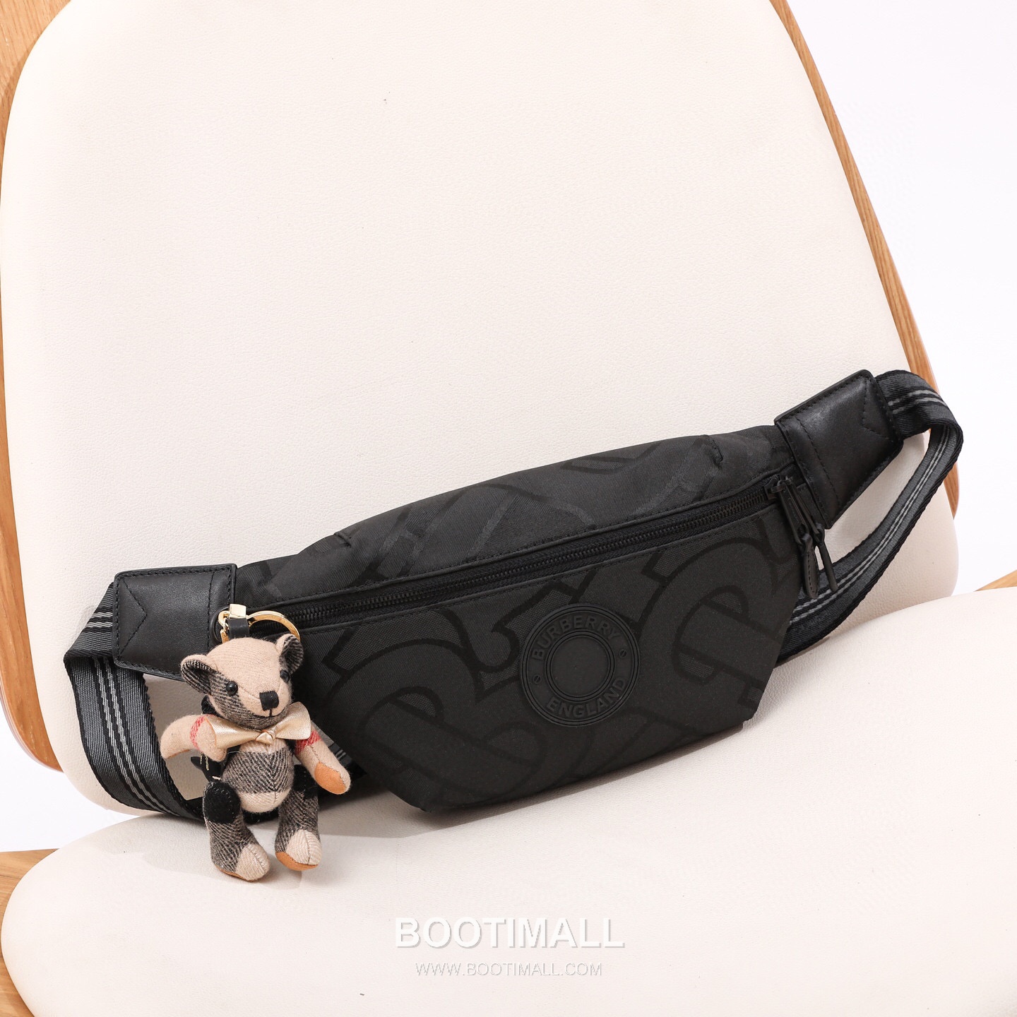 Burberry Logo Cotton Canvas Belt Bag Cotton Canvas 버버리 로고 코튼 캔버스 벨트백 297948 코튼 캔버스 31cm 10