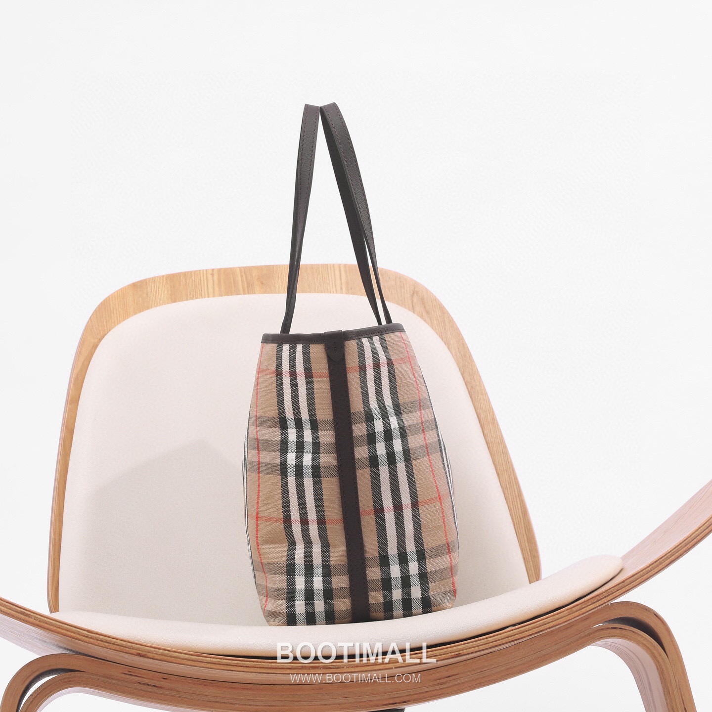 Burberry Highlands Large Tote Canvas Sand Tote Bag 버버리 하이랜즈 라지 토트 캔버스 샌드 토트백 38cm 6