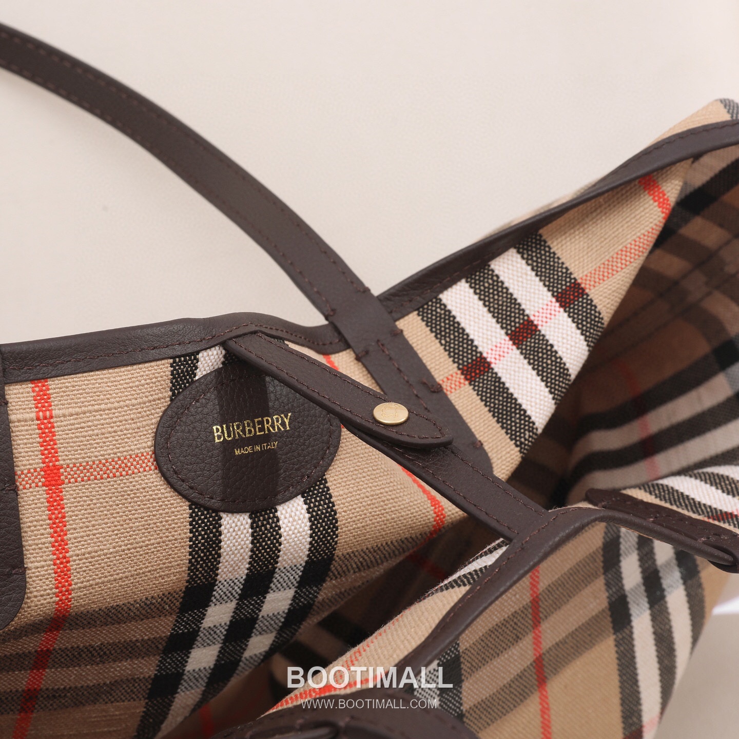 Burberry Highlands Large Tote Canvas Sand Tote Bag 버버리 하이랜즈 라지 토트 캔버스 샌드 토트백 38cm 10