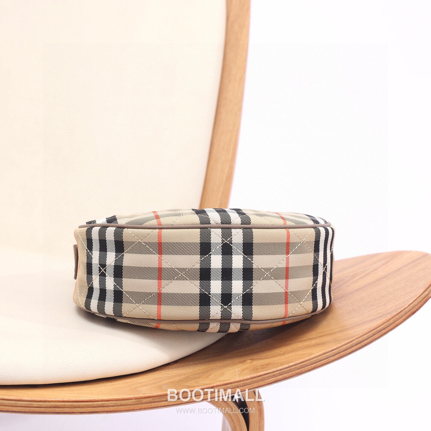 Gucci Half-Moon Check Shoulder Bag Check Fabric 구찌 하프문 체크 숄더백 308158 체크 패브릭 23.5cm -2 12