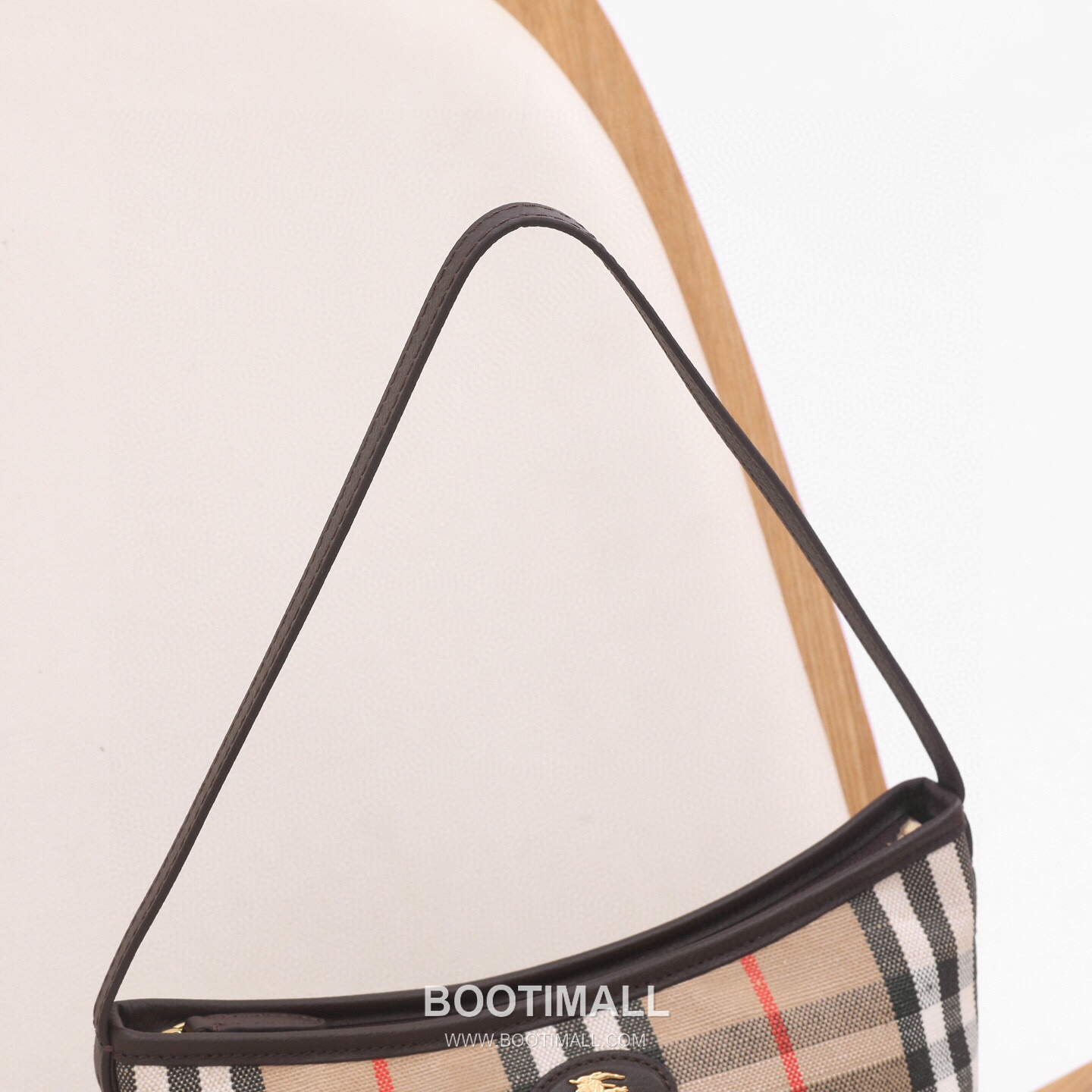 Burberry Vintage Check Canvas Hobo Vintage Check Canvas Brown Shoulder Bag 버버리 빈티지 체크 캔버스 호보 빈티지 체크 캔버스 브라운 숄더백 26cm 14