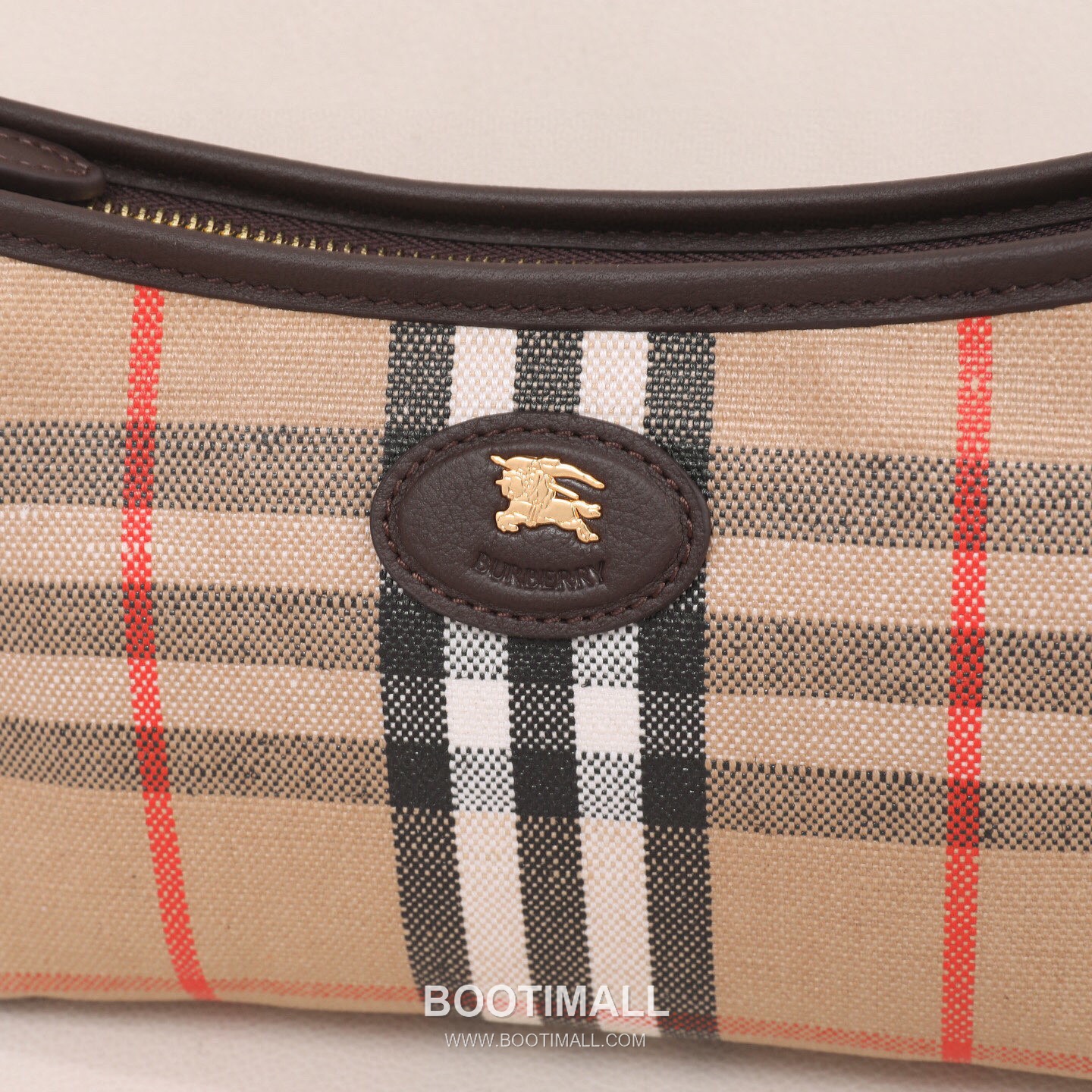 Burberry Vintage Check Canvas Hobo Vintage Check Canvas Brown Shoulder Bag 버버리 빈티지 체크 캔버스 호보 빈티지 체크 캔버스 브라운 숄더백 26cm 15