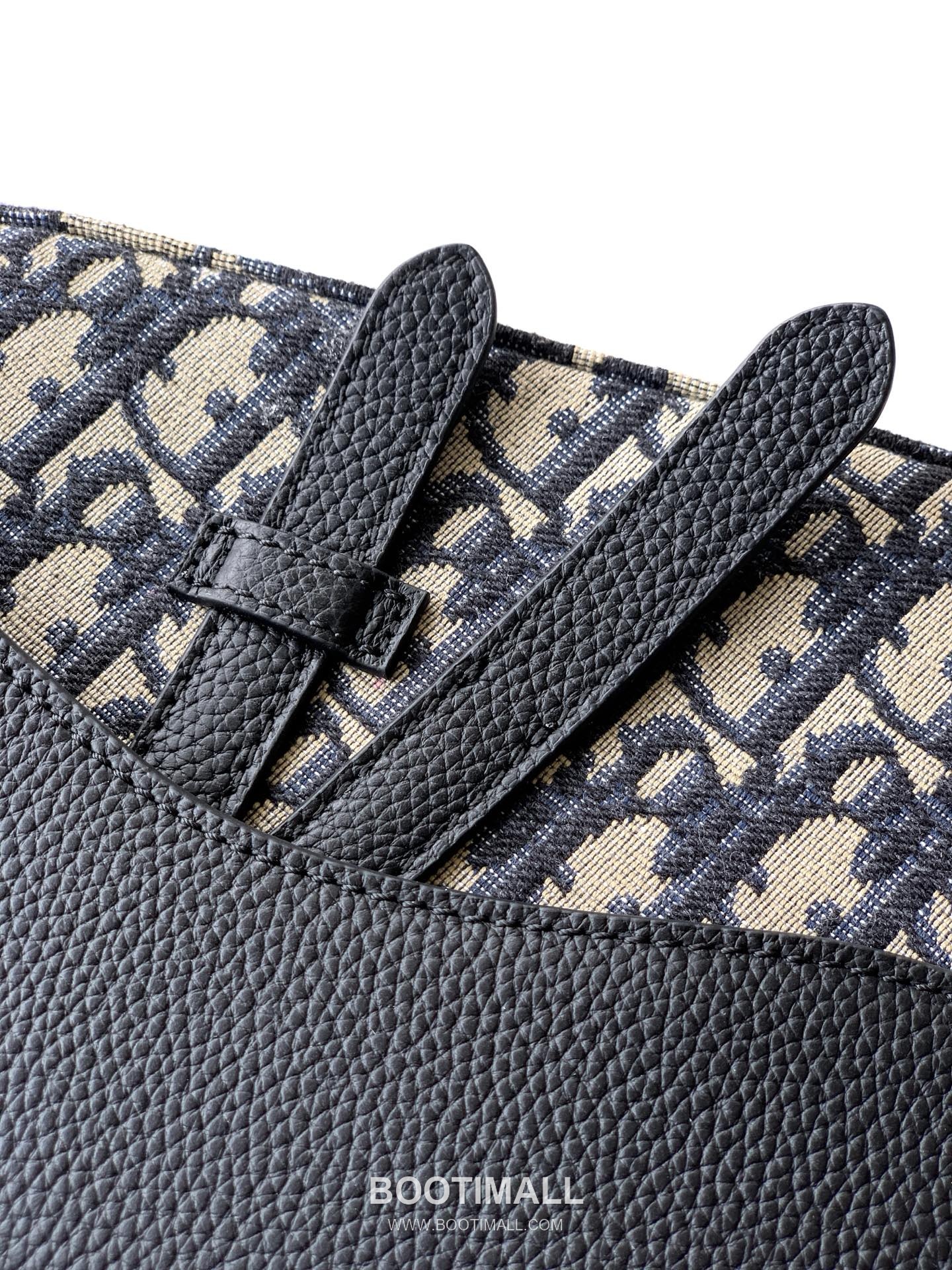 Dior Saddle Oblique Oblique Fabric & Grained Calfskin Black Crossbody Bag 디올 새들 오블리크 1ADPO413YKS 오블리크 패브릭 & 그레인드 카프스킨 블랙 크로스백 26cm 6