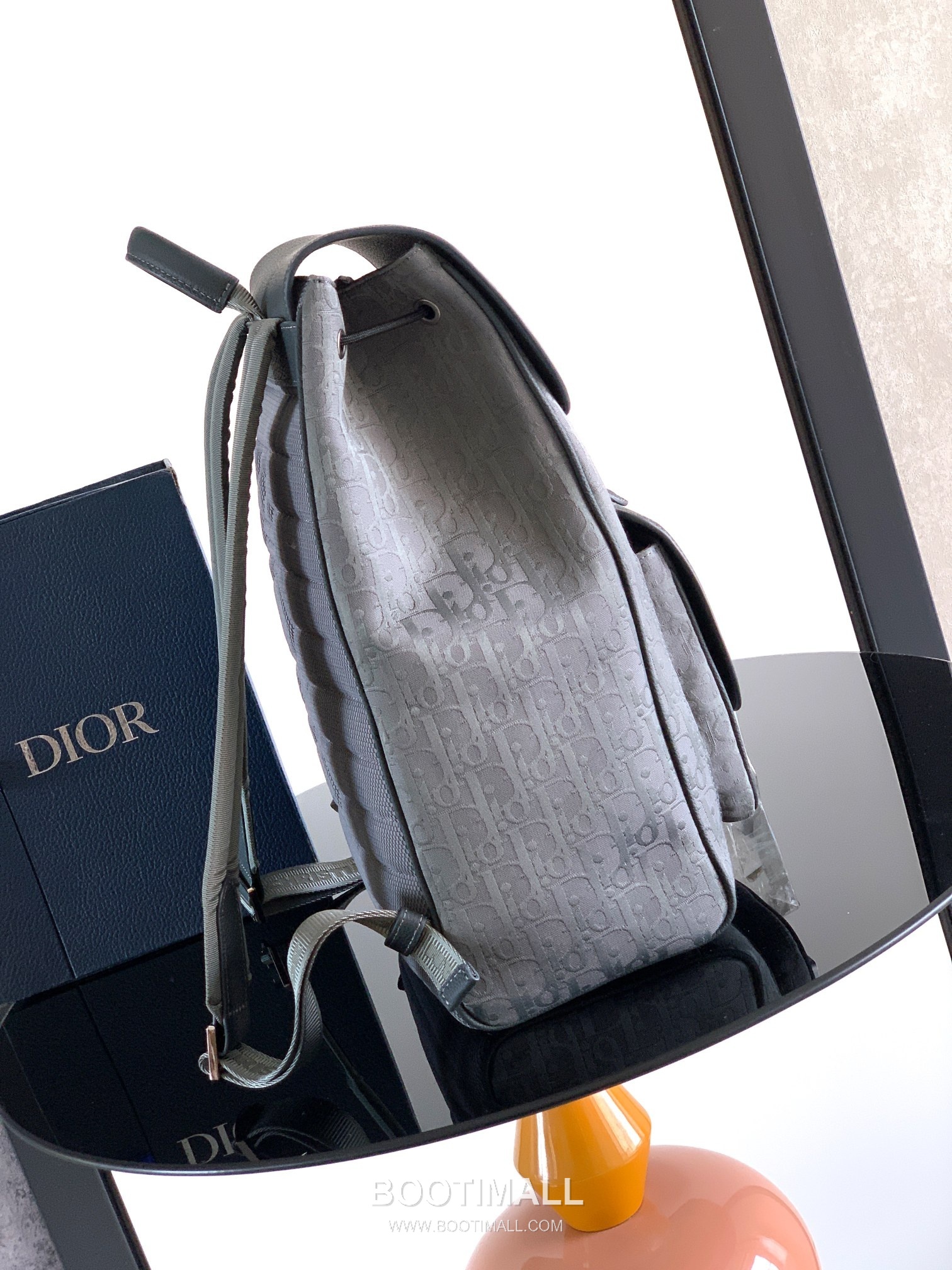Dior Saddle Oblique Backpack 1ADBA200YKS Technical Fabric Cotton Grained Calfskin Navy 디올 새들 오블리크 백팩 1ADBA200YKS 테크니컬 패브릭 코튼 그레인드 카프스킨 네이비 41cm 2