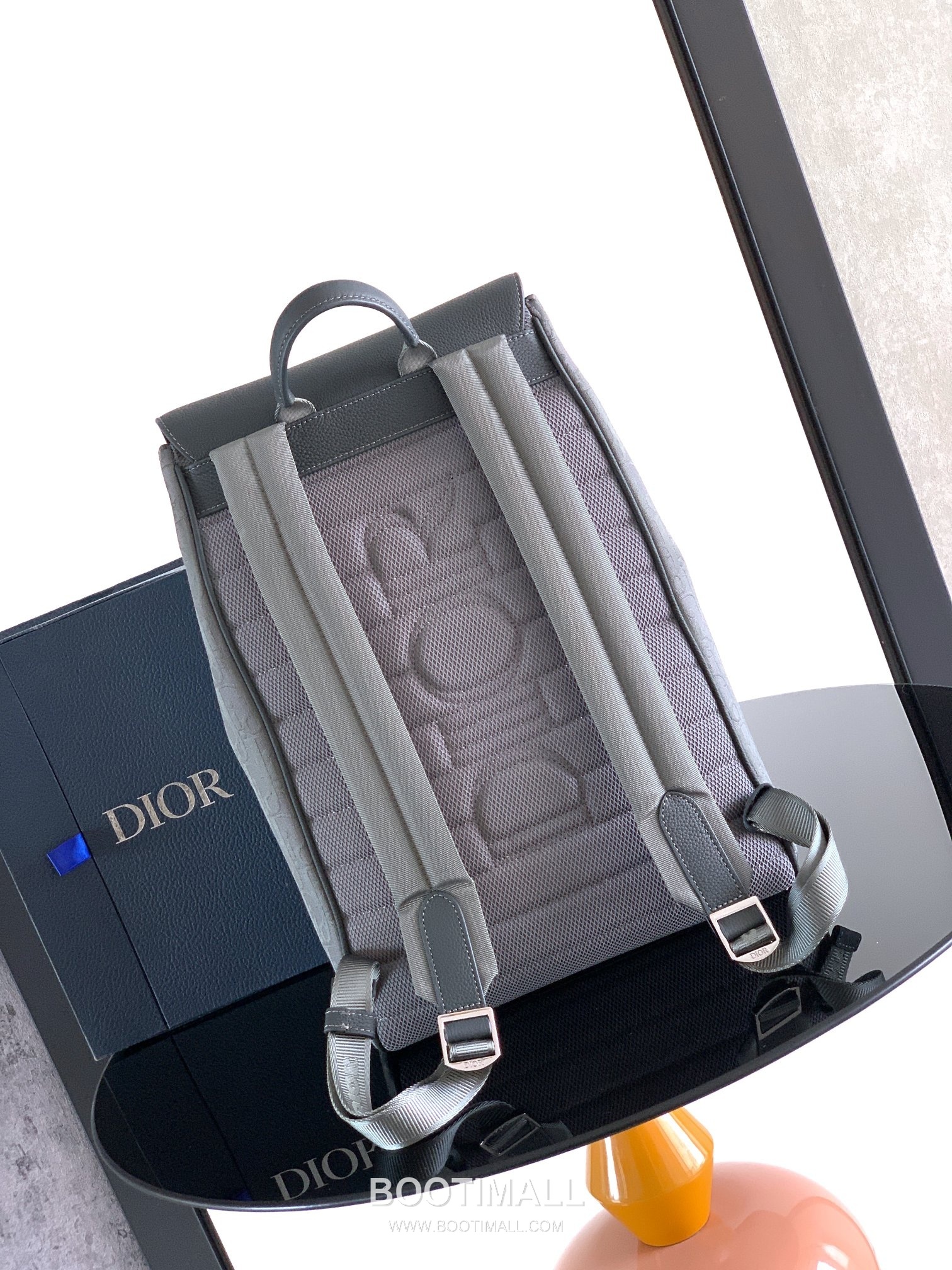 Dior Saddle Oblique Backpack 1ADBA200YKS Technical Fabric Cotton Grained Calfskin Navy 디올 새들 오블리크 백팩 1ADBA200YKS 테크니컬 패브릭 코튼 그레인드 카프스킨 네이비 41cm 3