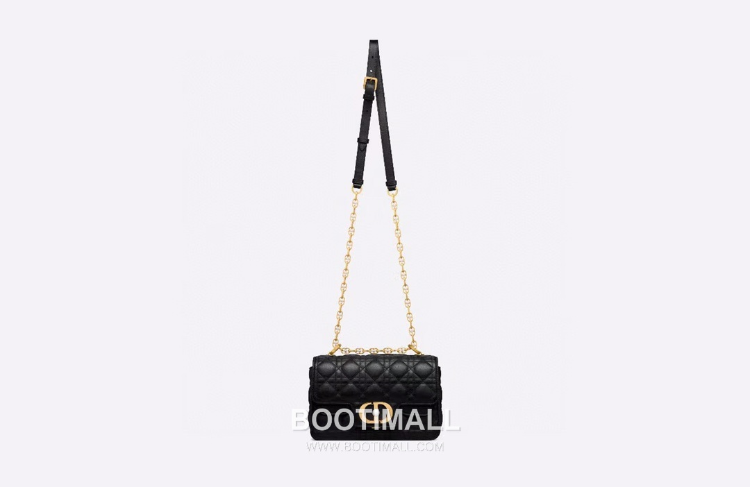 Dior Jolie Cannage Pearl Calfskin Leather Black Card Holder 디올 졸리 까나쥬 펄 카프스킨 레더 블랙 카드홀더 22cm 5