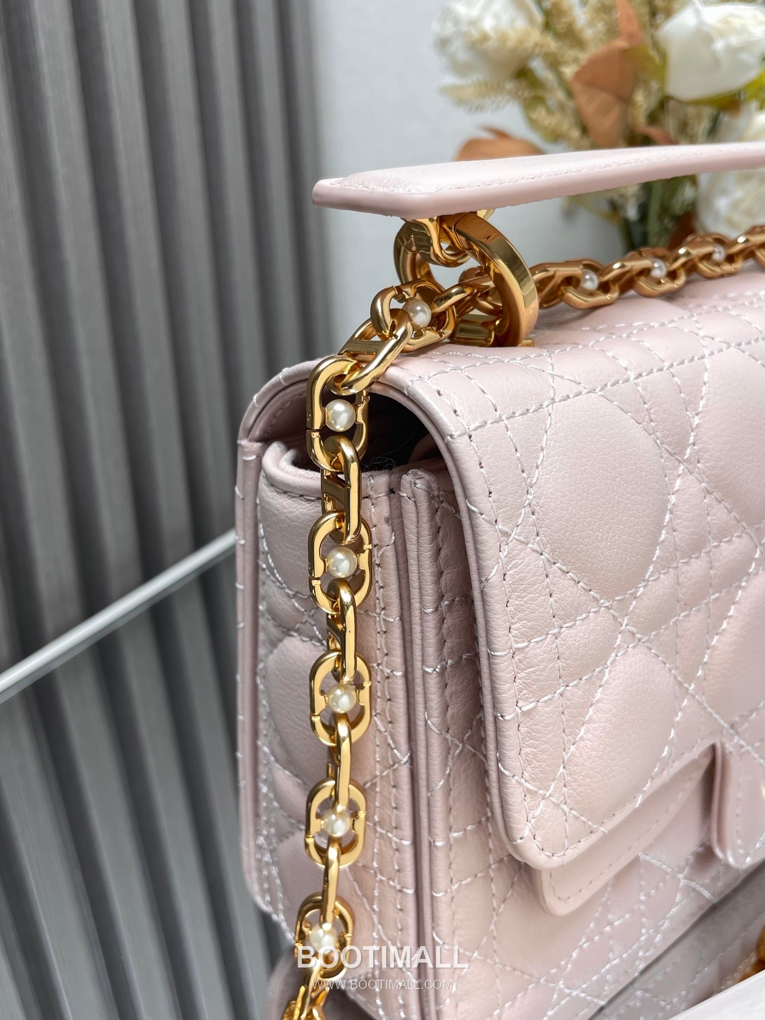 Dior Jolie Cannage Pearl Calfskin Leather Black Card Holder 디올 졸리 까나쥬 펄 카프스킨 레더 블랙 카드홀더 22cm 3