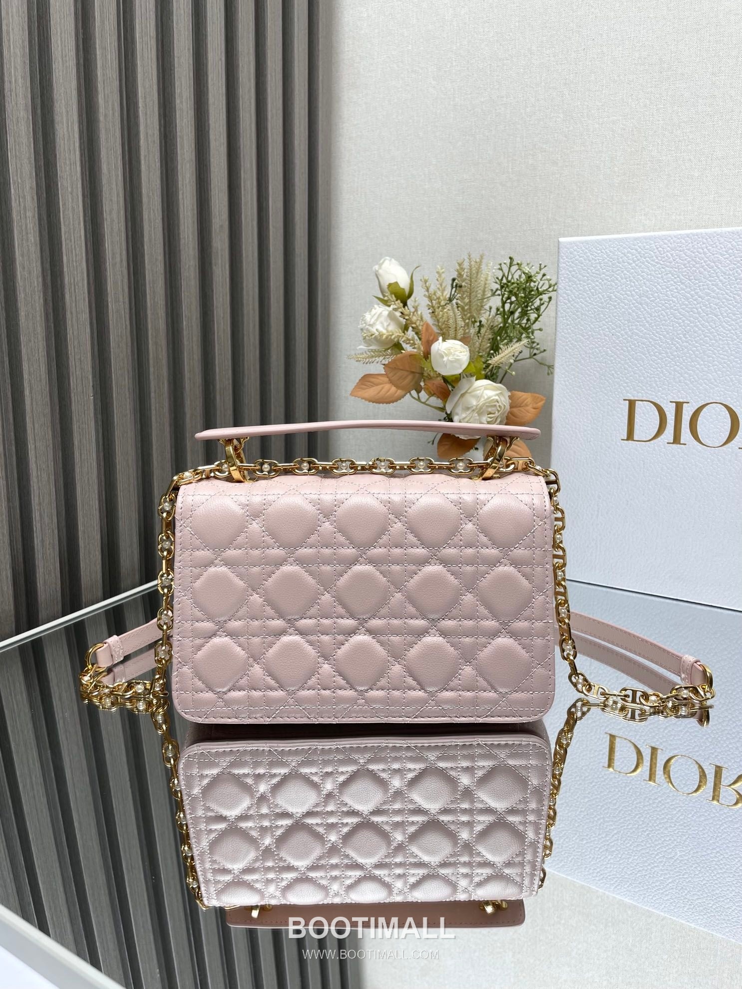 Dior Jolie Cannage Pearl Calfskin Leather Black Card Holder 디올 졸리 까나쥬 펄 카프스킨 레더 블랙 카드홀더 22cm 6