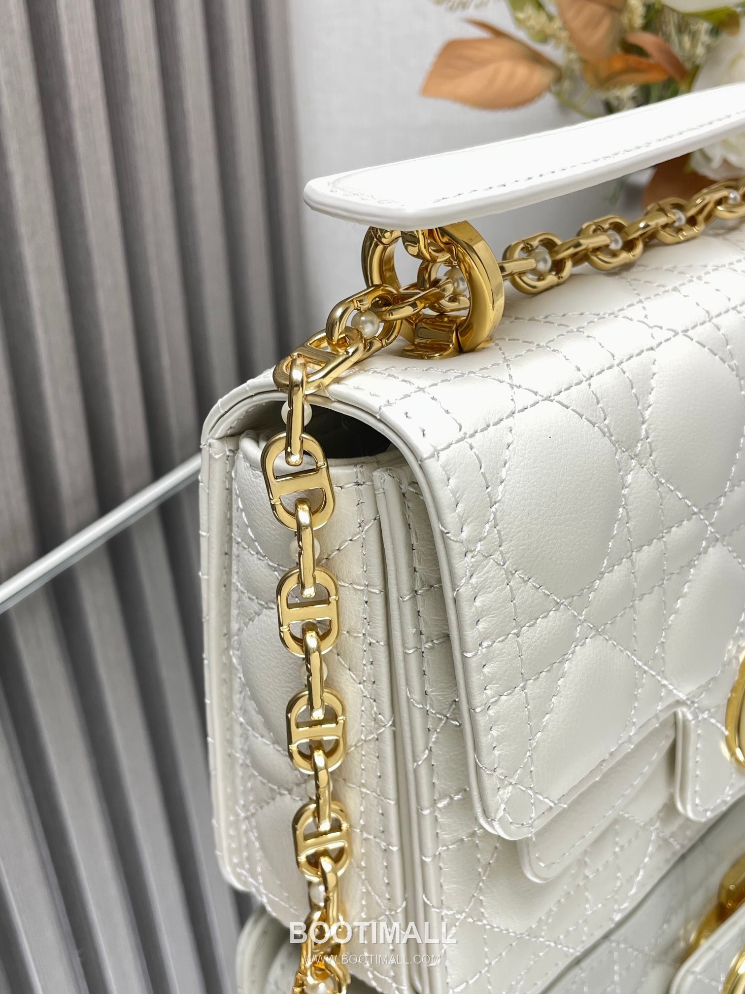 Dior Jolie Cannage Pearl Calfskin Leather Black Card Holder 디올 졸리 까나쥬 펄 카프스킨 레더 블랙 카드홀더 22cm 3