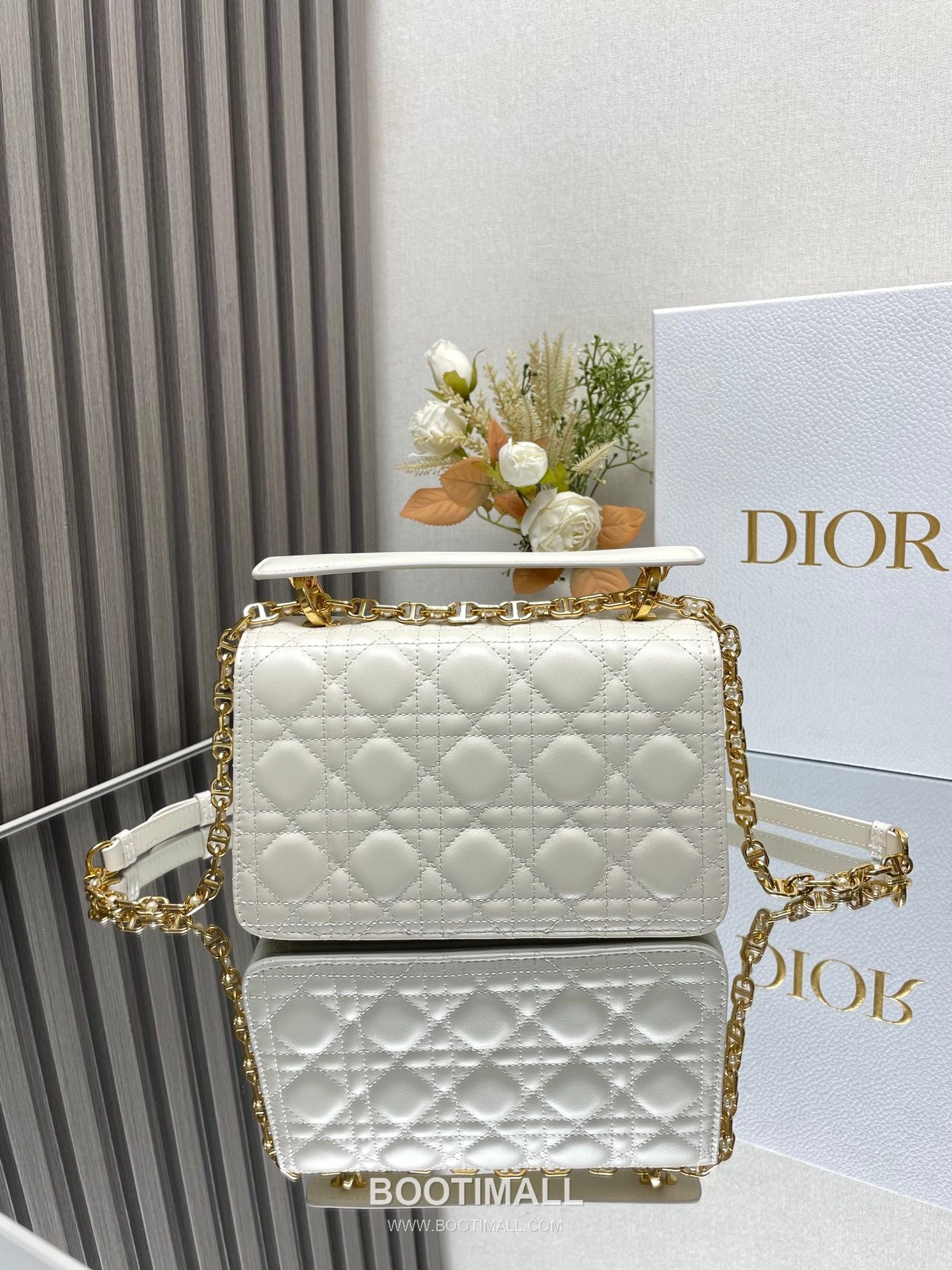Dior Jolie Cannage Pearl Calfskin Leather Black Card Holder 디올 졸리 까나쥬 펄 카프스킨 레더 블랙 카드홀더 22cm 6