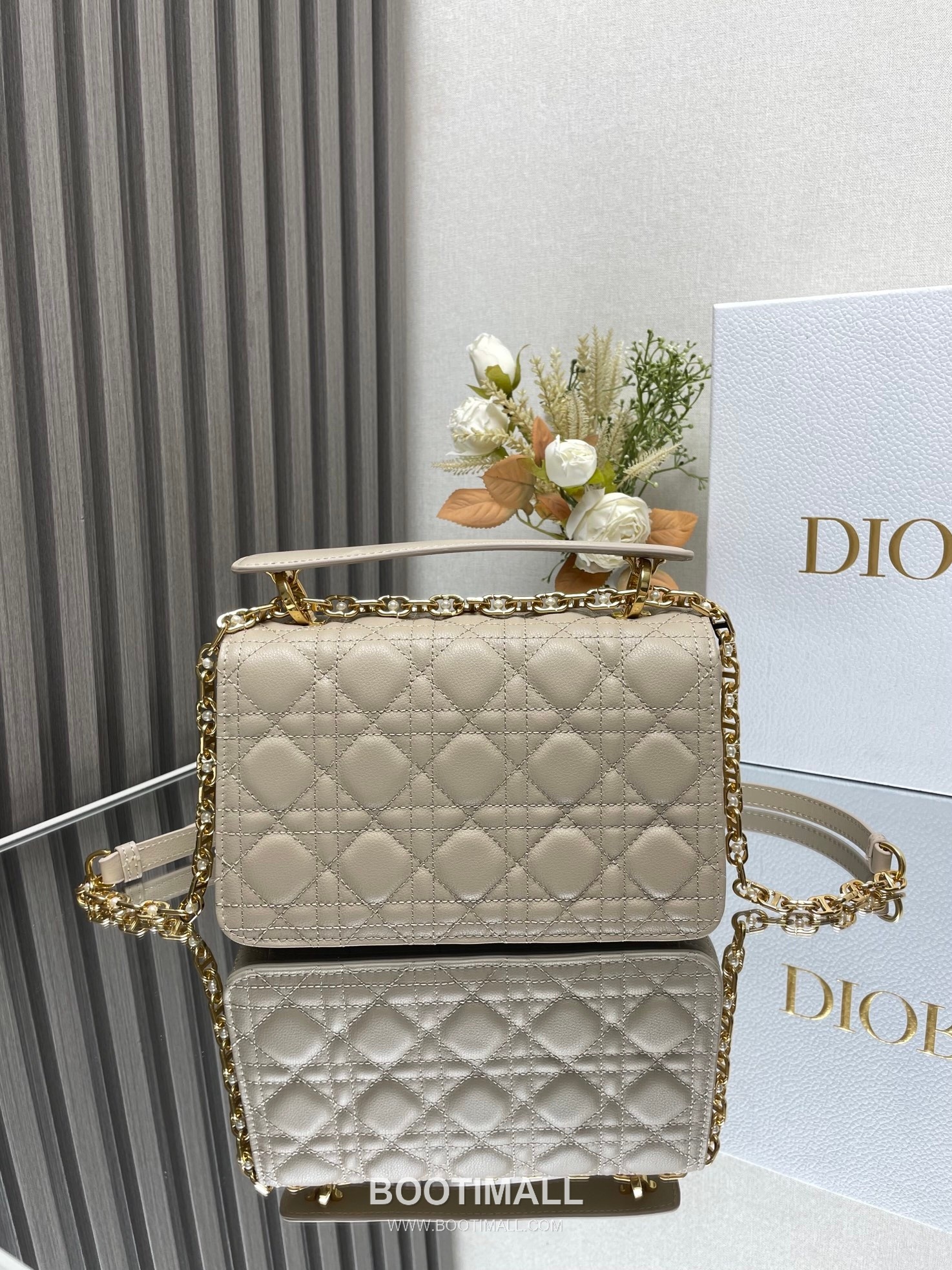 Dior Jolie Cannage Pearl Calfskin Leather Black Card Holder 디올 졸리 까나쥬 펄 카프스킨 레더 블랙 카드홀더 22cm 4