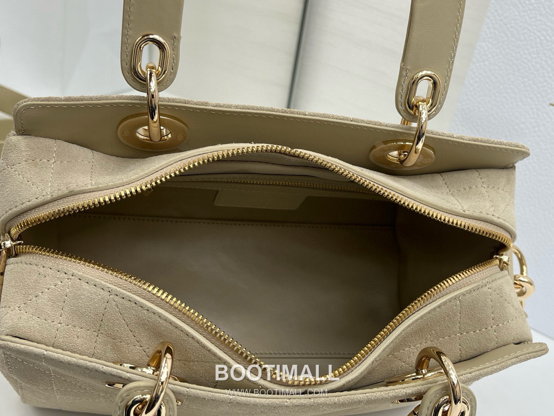 Dior Lady Small Leather Suede Brown Top Handle Bag 디올 레이디 스몰 가죽 스웨이드 브라운 토트백 25cm 8