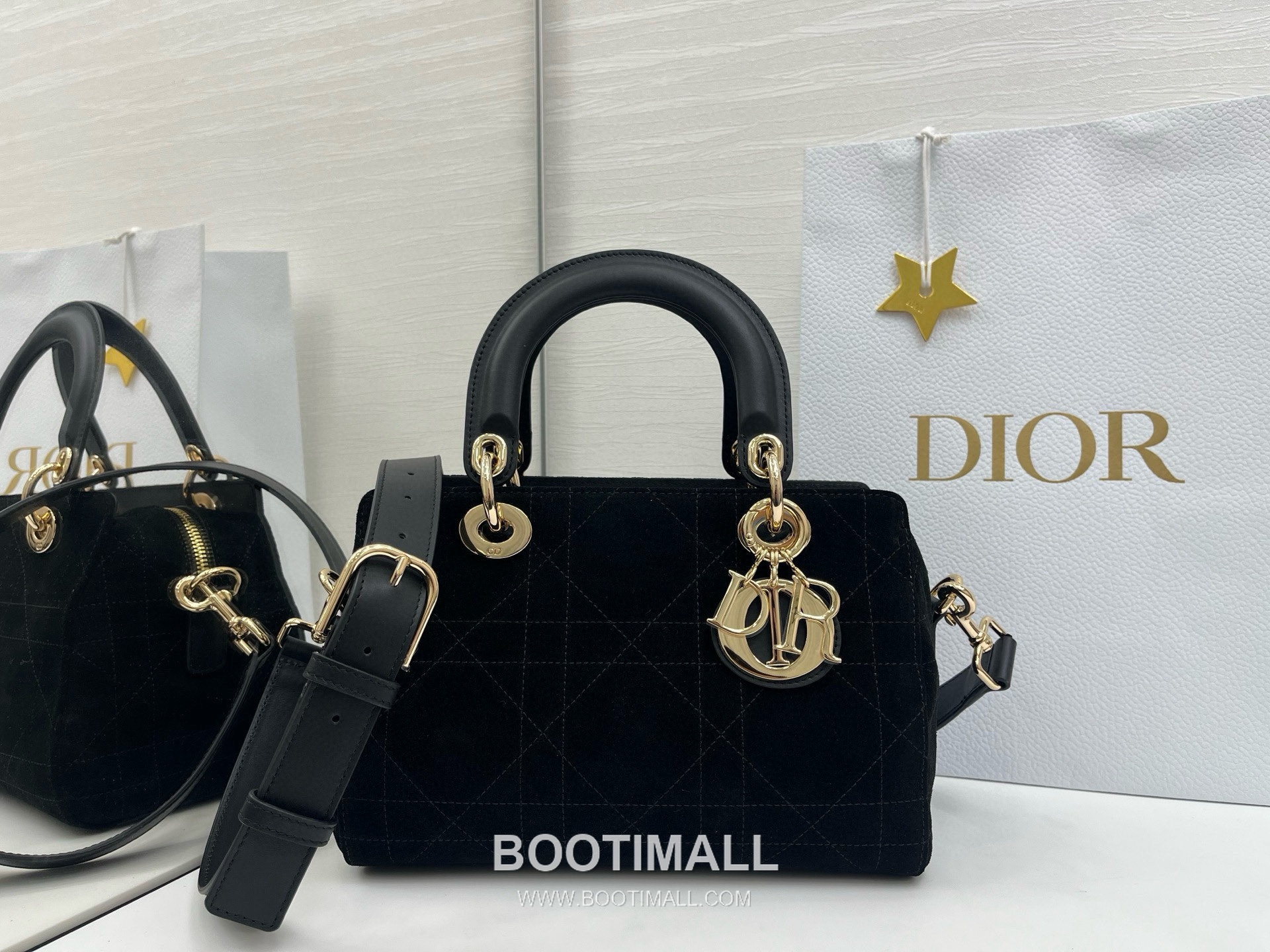 Dior Lady Small Leather Suede Brown Top Handle Bag 디올 레이디 스몰 가죽 스웨이드 브라운 토트백 25cm 1