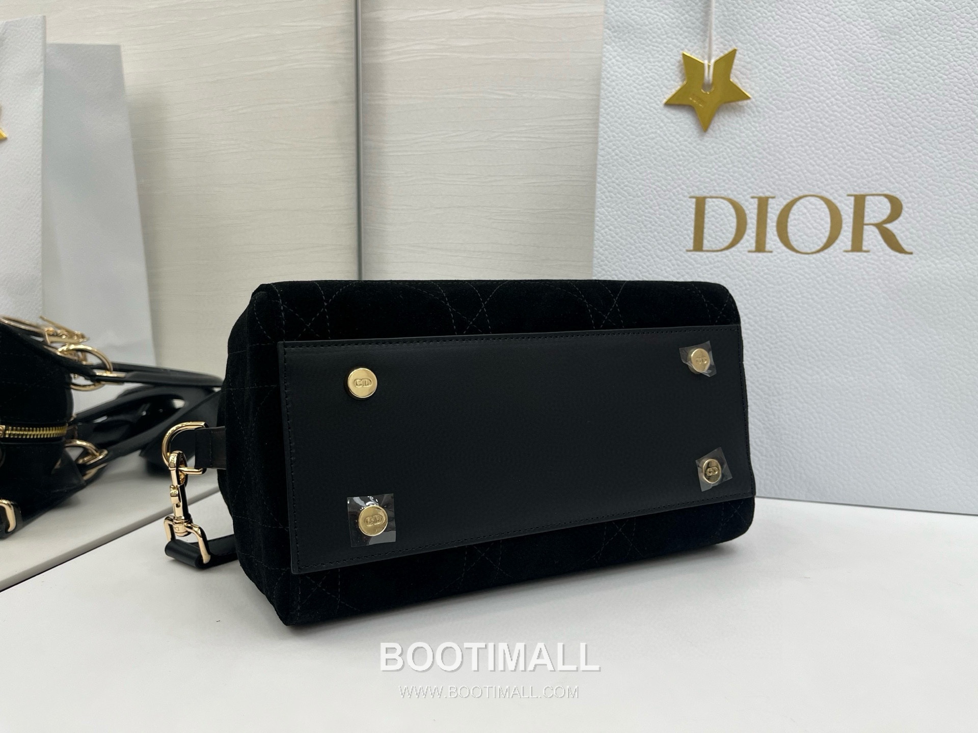 Dior Lady Small Leather Suede Brown Top Handle Bag 디올 레이디 스몰 가죽 스웨이드 브라운 토트백 25cm 6