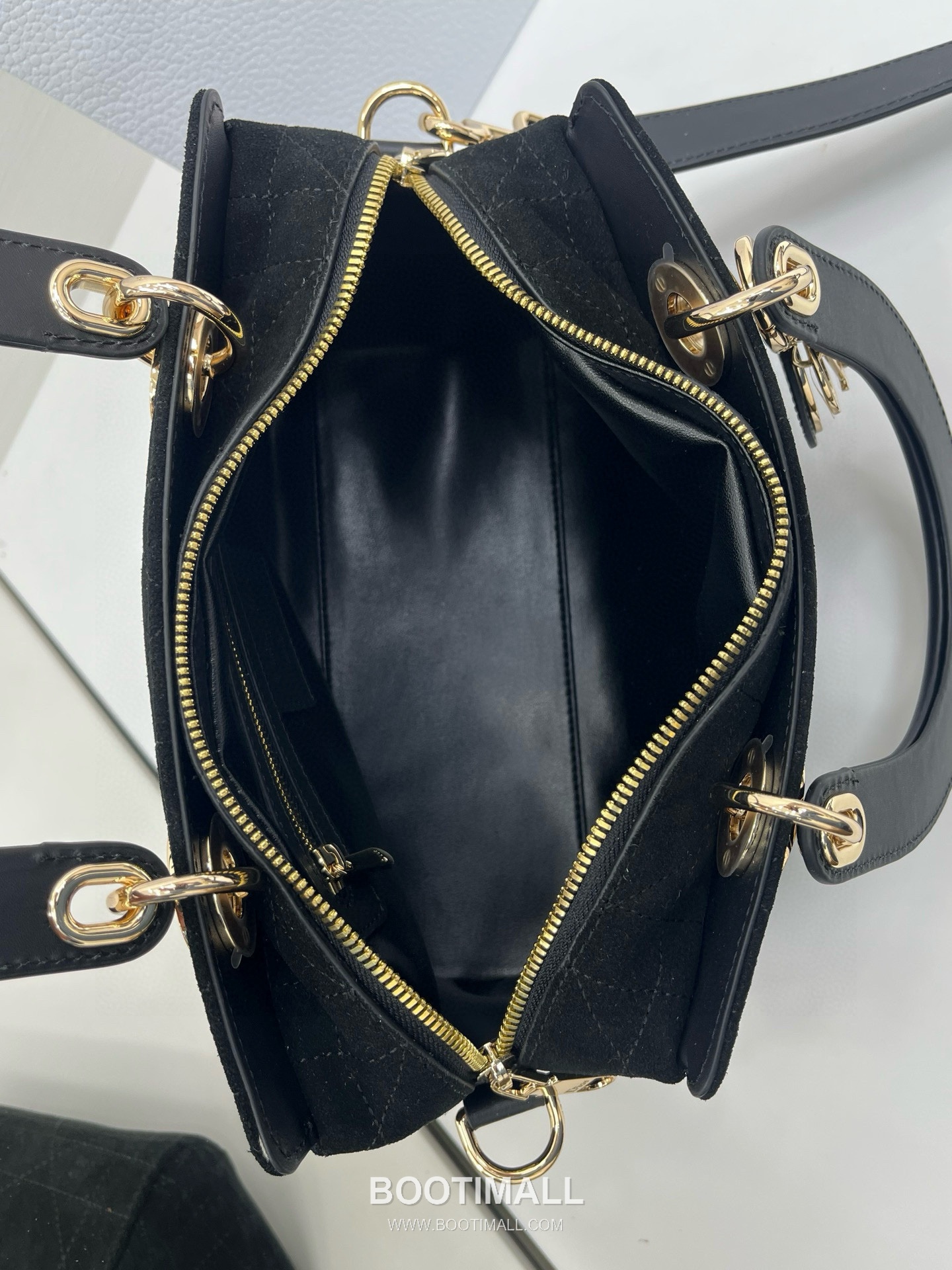 Dior Lady Small Leather Suede Brown Top Handle Bag 디올 레이디 스몰 가죽 스웨이드 브라운 토트백 25cm 8