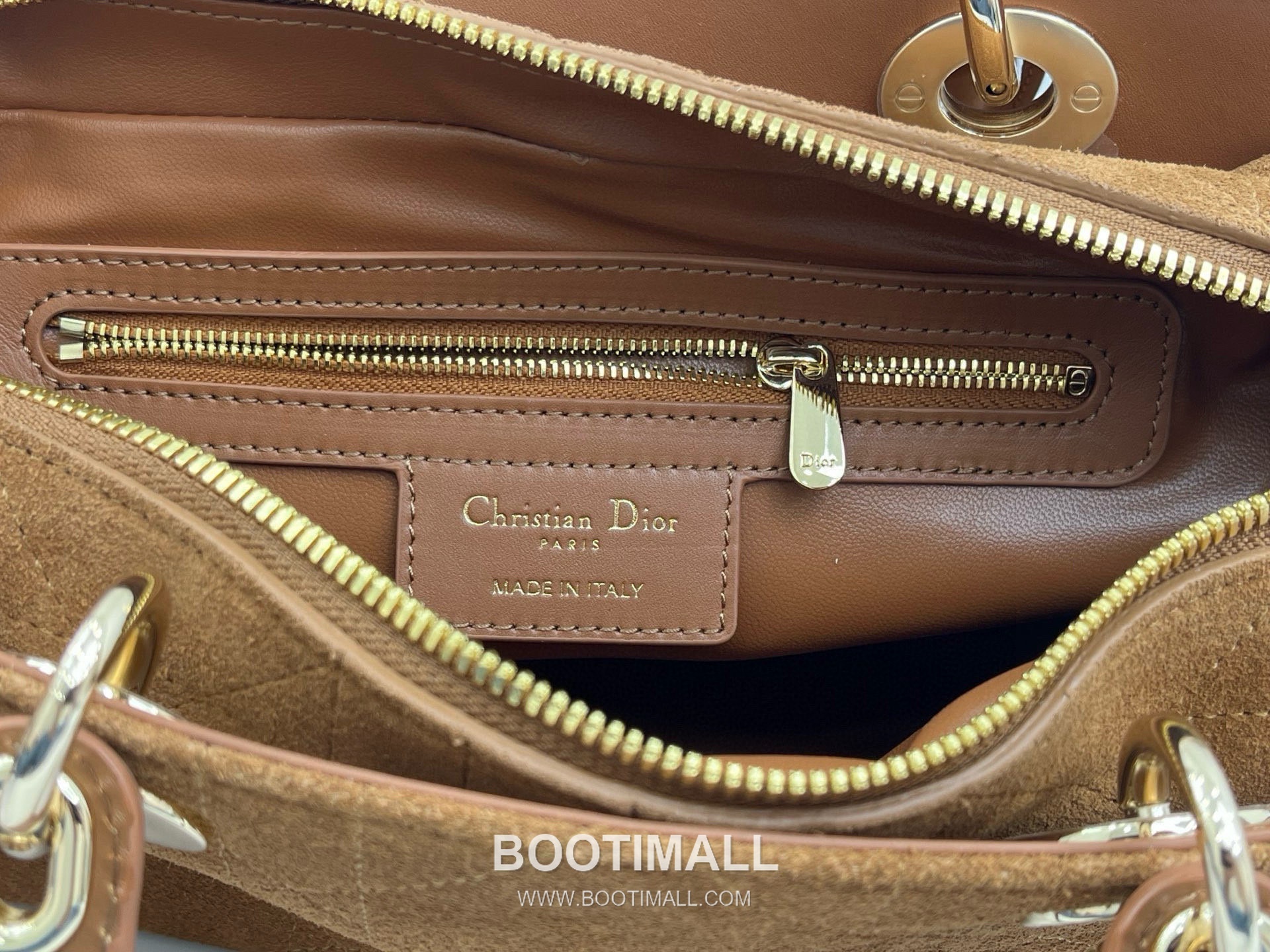 Dior Lady Small Leather Suede Brown Top Handle Bag 디올 레이디 스몰 가죽 스웨이드 브라운 토트백 25cm 7