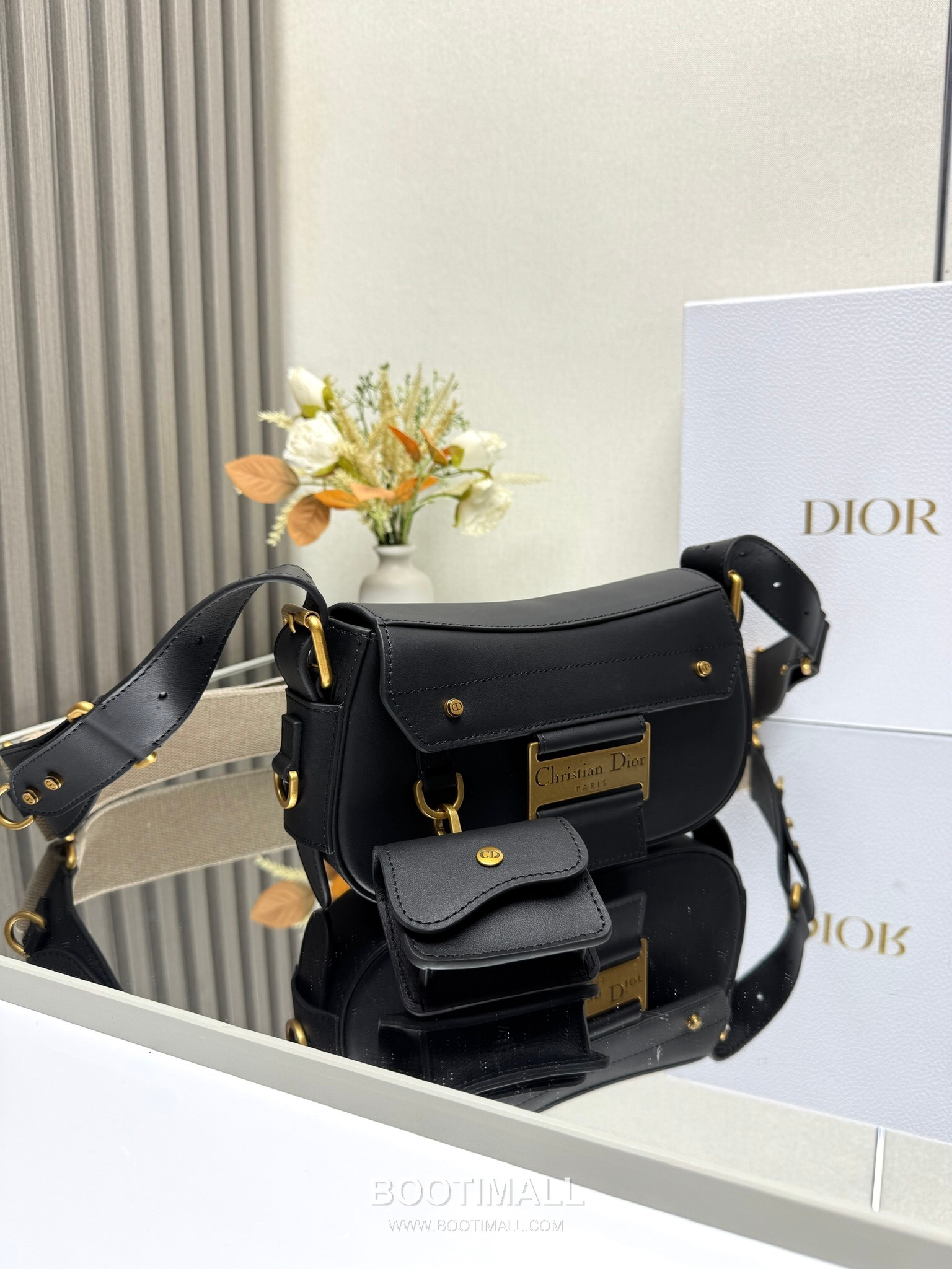 Dior Streetchic Small Smooth Calfskin Black Shoulder Bag 디올 스트리트시크 스몰 3913 스무스 카프스킨 블랙 숄더백 24cm 4