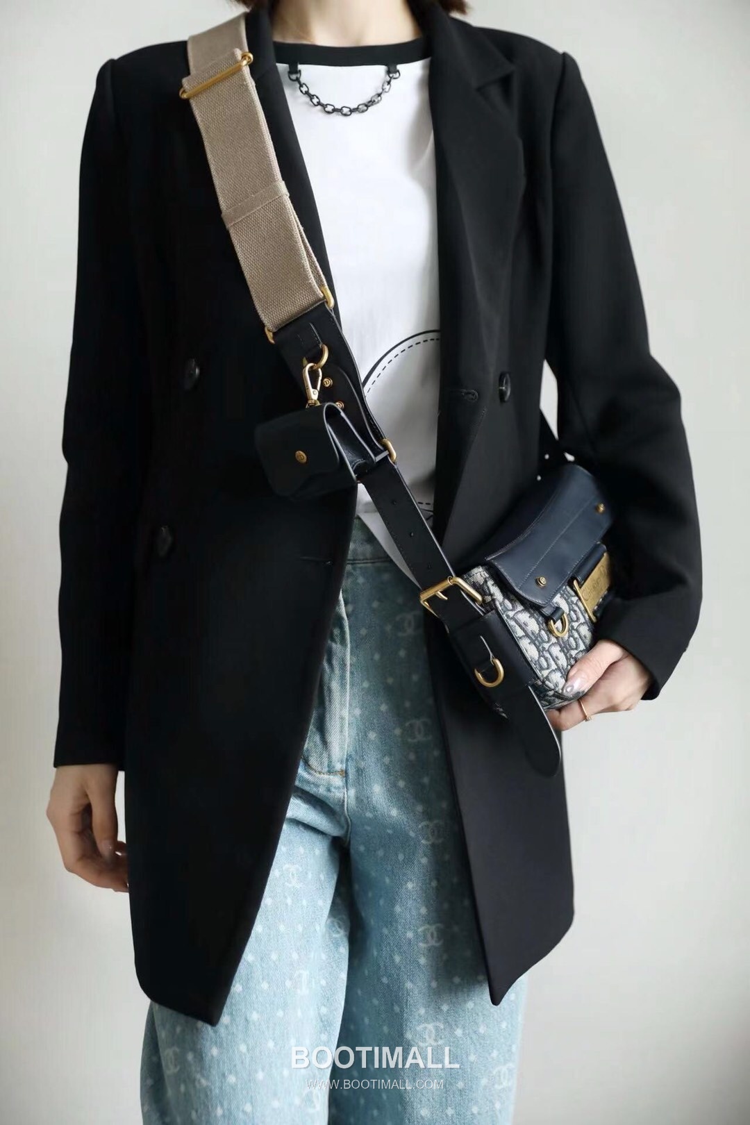 Dior Streetchic Oblique Small Oblique Fabric Blue Crossbody Bag 디올 스트리트시크 오블리크 스몰 3913 오블리크 패브릭 블루 크로스백 24cm 5