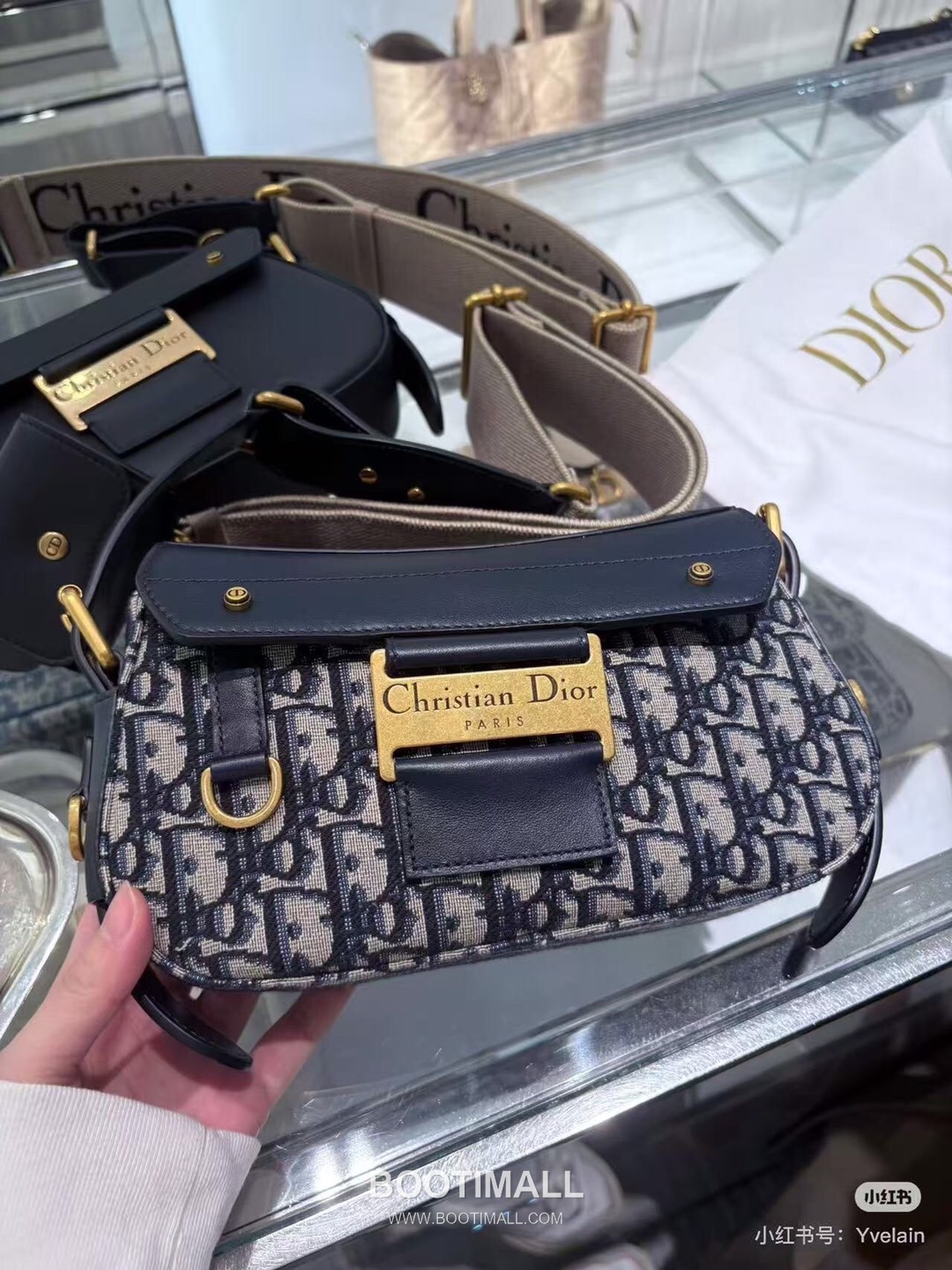 Dior Streetchic Oblique Small Oblique Fabric Blue Crossbody Bag 디올 스트리트시크 오블리크 스몰 3913 오블리크 패브릭 블루 크로스백 24cm 6
