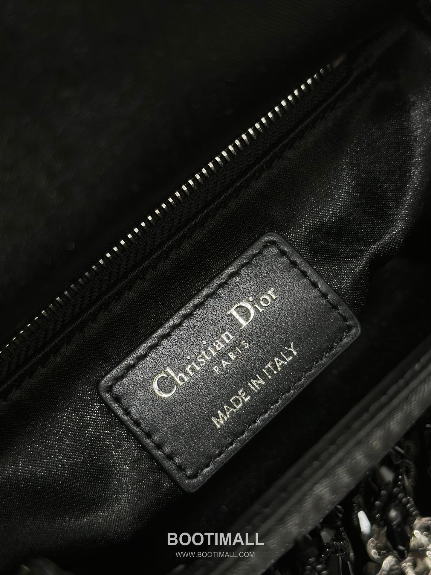 Dior Lady Three-Compartment Silk Black Top Handle Bag 디올 레이디 3칸 M0505 실크 블랙 토트백 17cm 9