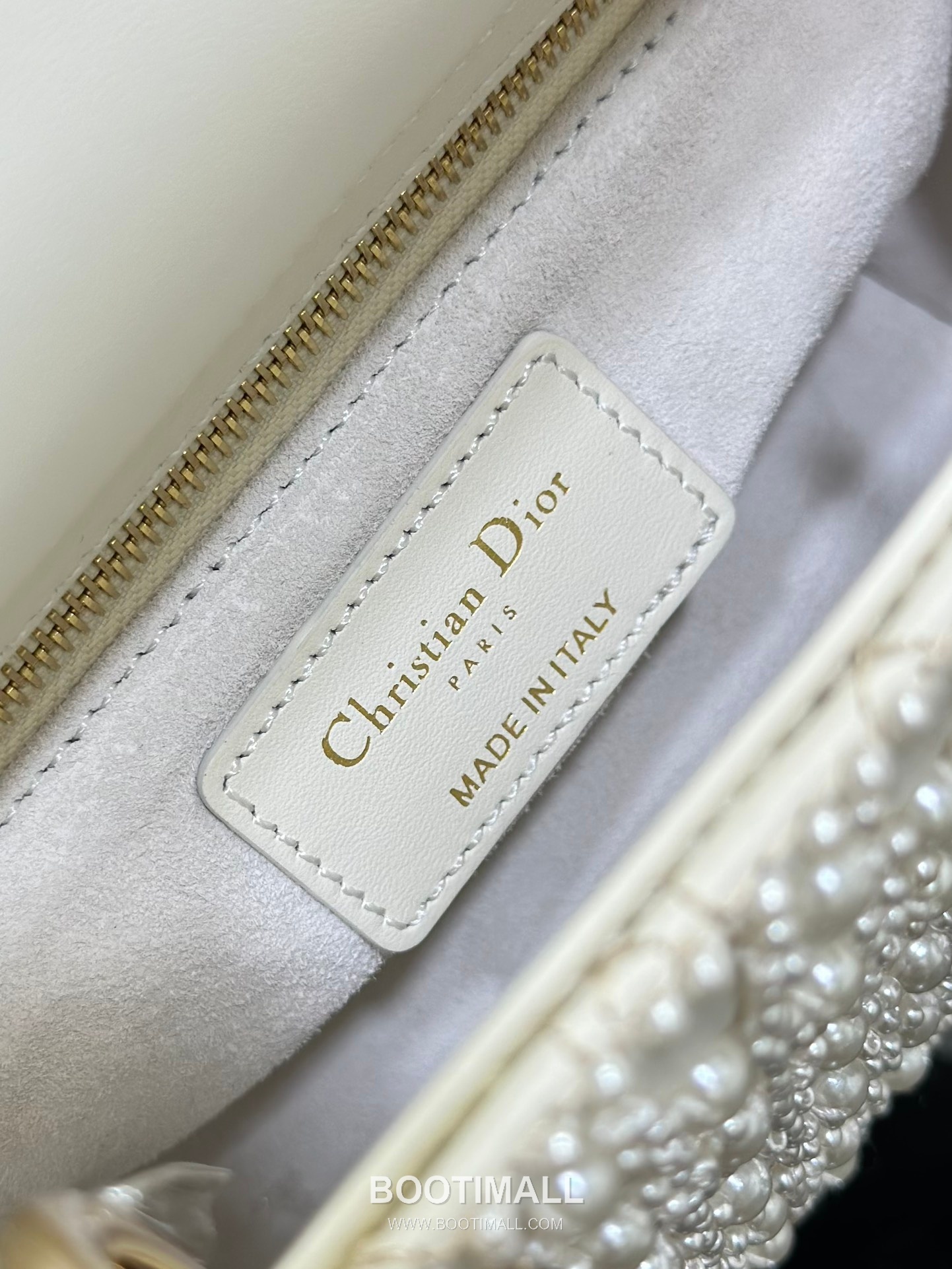 Dior Lady Cannage Pearl Calfskin Cream Mini Top Handle Bag 디올 레이디 까나쥬 펄 M0505 카프스킨 크림 미니 토트백 17cm 9