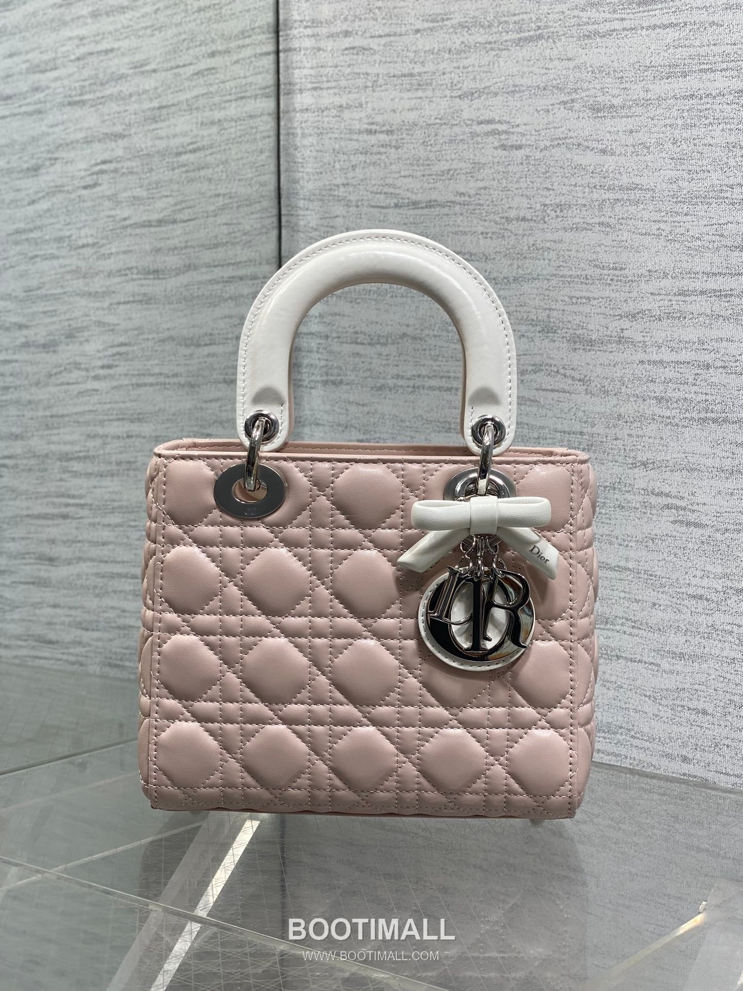 Dior Lady Cannage Bow Lambskin Top Handle Bag 디올 레이디 까나쥬 보우 램스킨 토트백 20cm 2