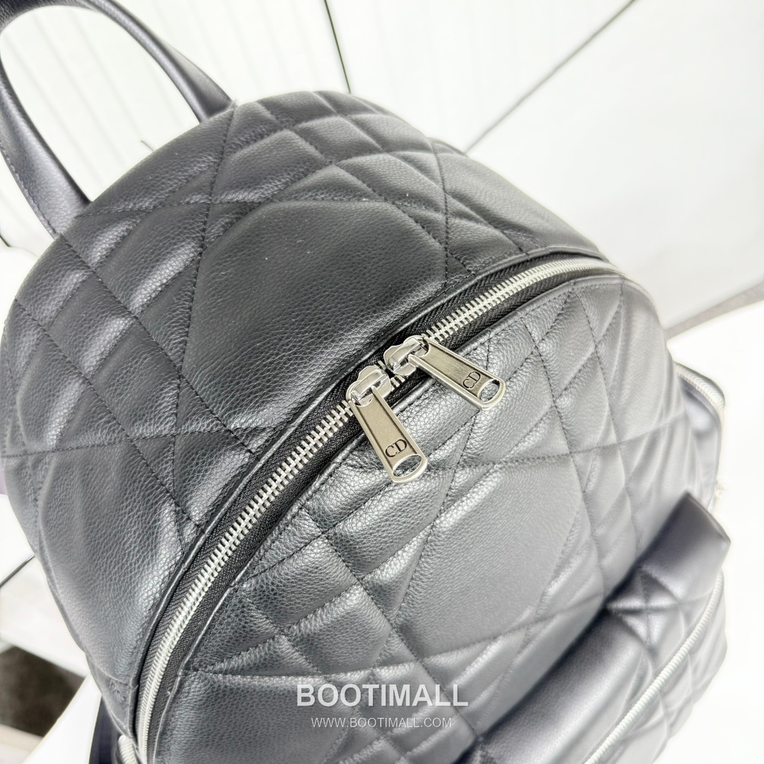 Dior Maxi Cannage Backpack 1ESBA220MNE Cowhide Leather Black 디올 맥시 까나쥬 백팩 1ESBA220MNE 소가죽 블랙 46cm 6