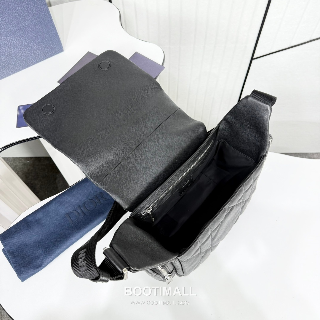 Dior Maxi Cannage Camera Calfskin Black Zip 디올 맥시 까나쥬 카메라 카프스킨 블랙 지퍼 31cm 17