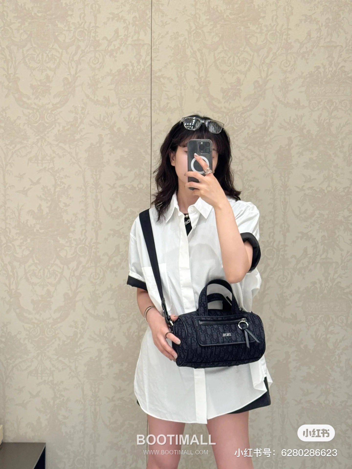Dior Oblique Zip Messenger Oblique Fabric Black Messenger Bag 디올 오블리크 지퍼 메신저 1ESPO397YJZ_H03E 오블리크 패브릭 블랙 메신저백 26cm 6